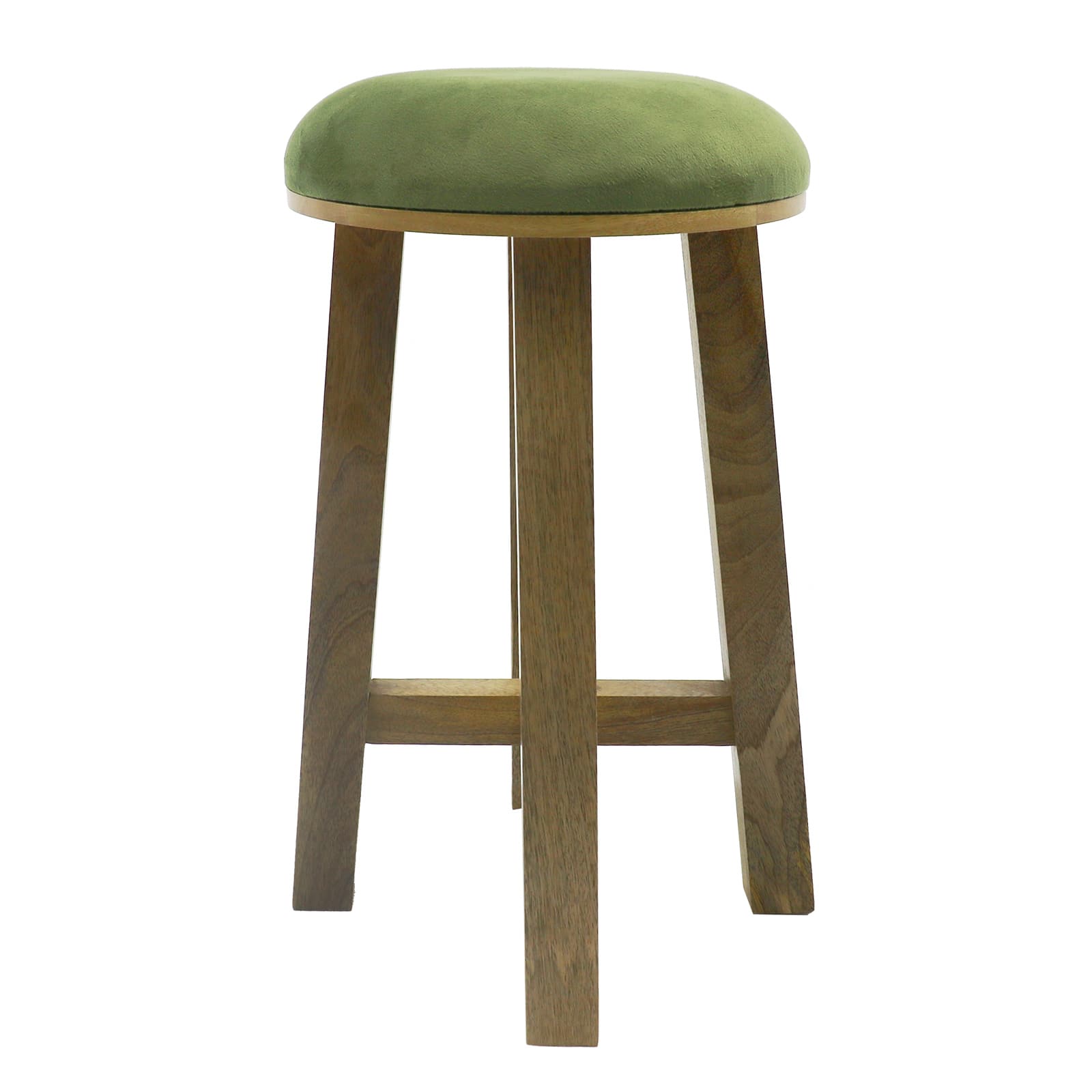 18" Green Mango Wood Stool by Ashland®