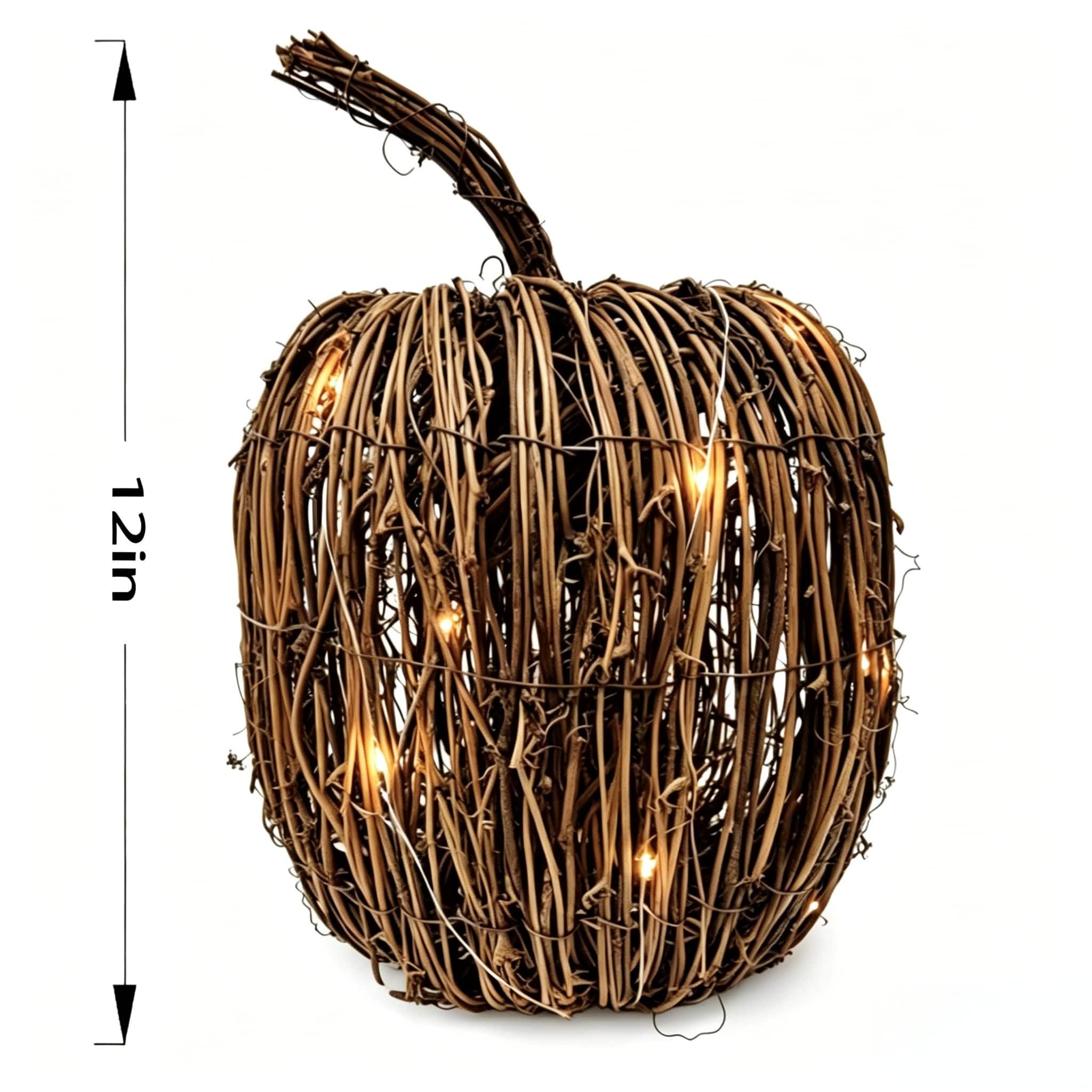 12" LED Grapevine Pumpkin by Ashland®
