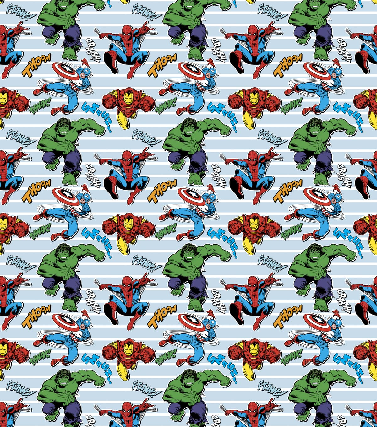 Marvel® Retro Comics Heroes Unite Cotton Fabric