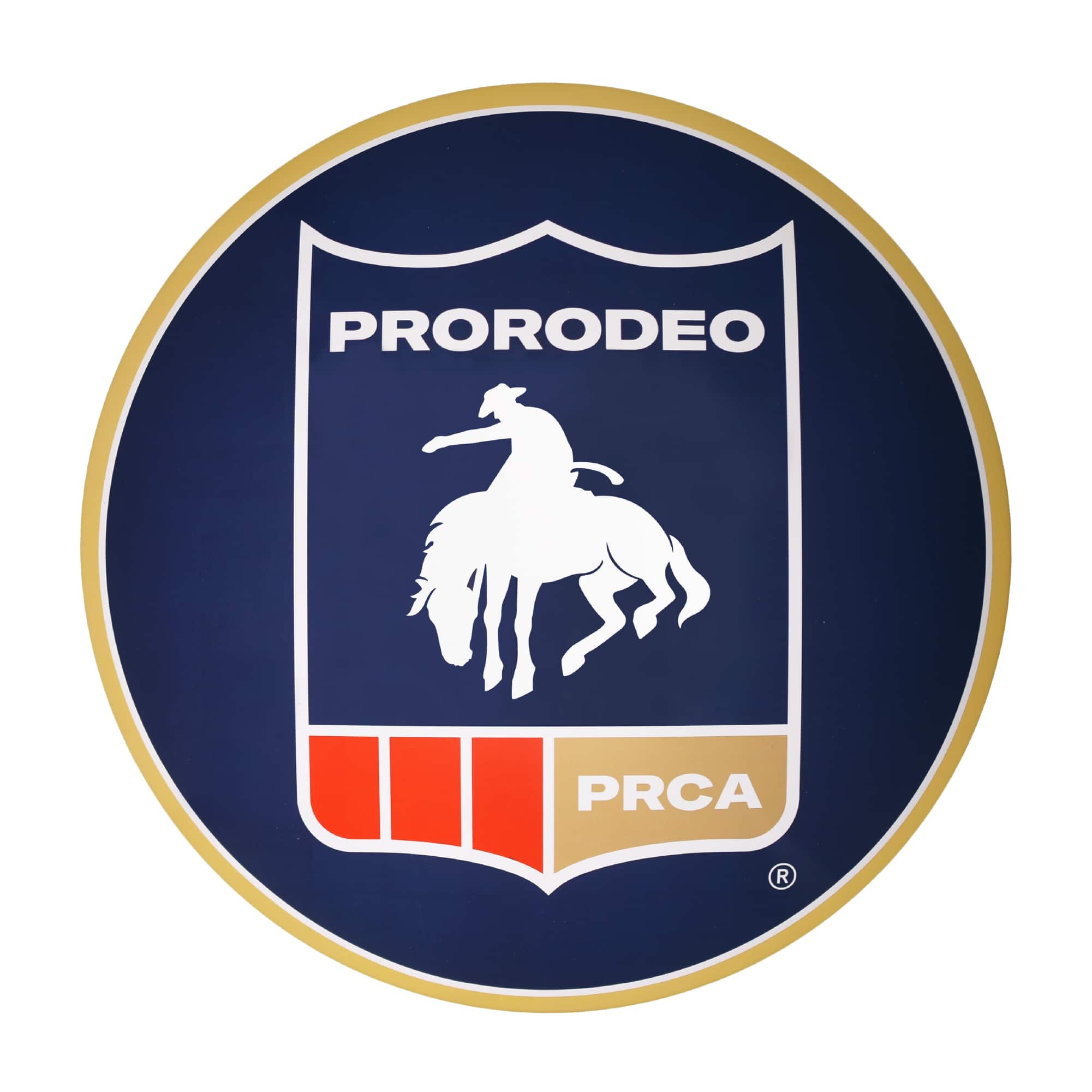American Art Decor 16" Pro Rodeo Shield Metal Round Cowboy Western Wall Art Décor