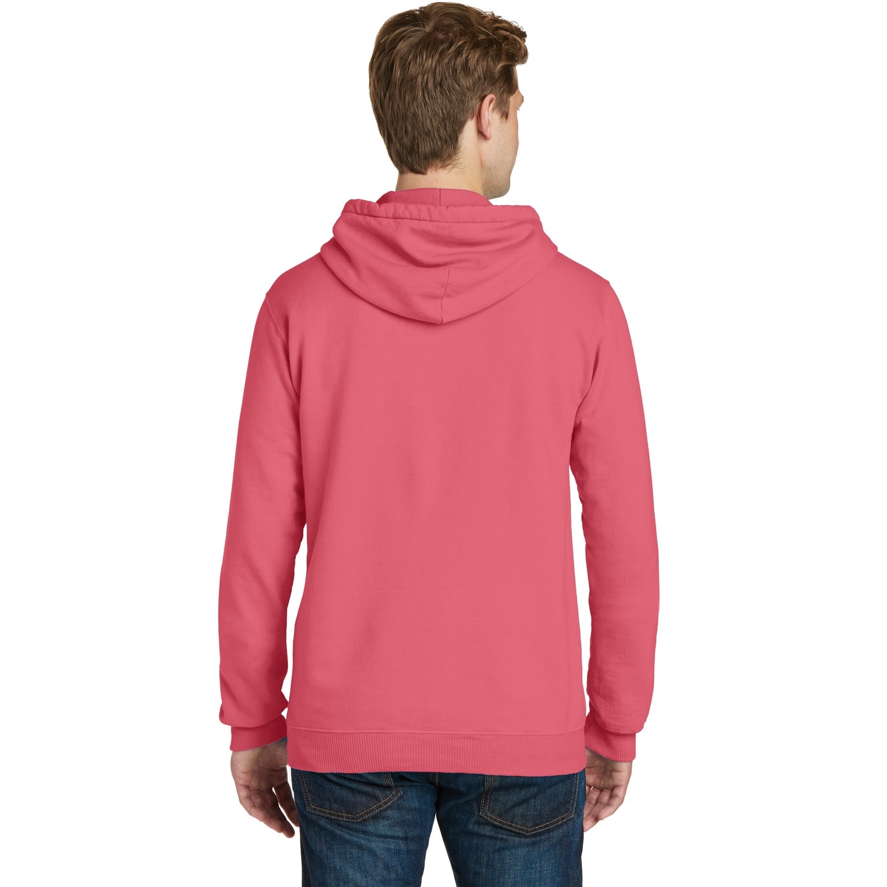 Port & Company® Beach Wash Garment-Dyed Pullover Hooded Adult Sweatshirt