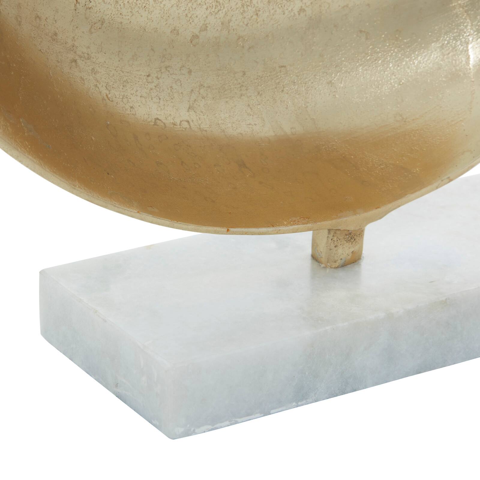 17" Gold Aluminum Glam Abstract Sculpture