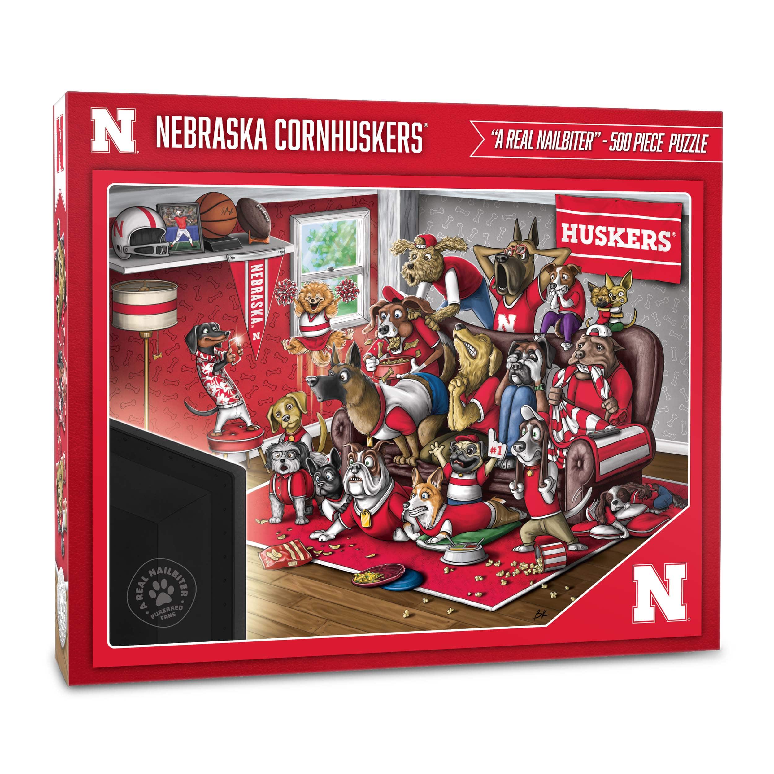 College Football Purebred Fans A Real Nailbiter 500 Piece Puzzle By Youthefan in Nebraska Cornhuskers | 18" x 24" | Michaels®