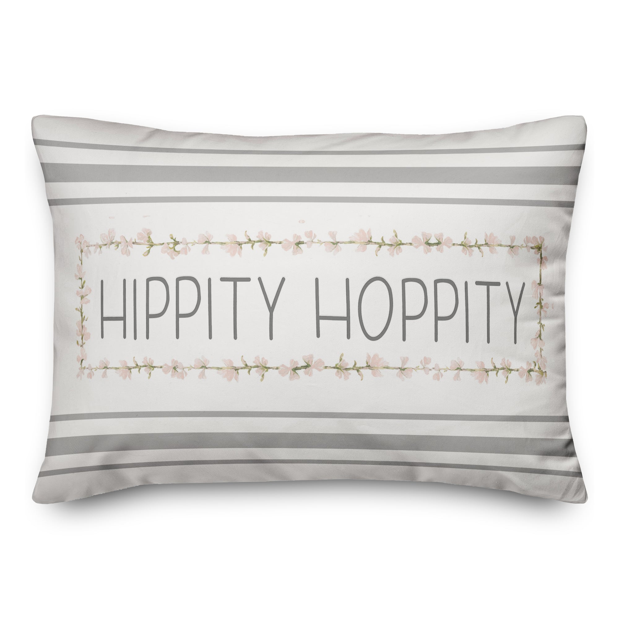 Hippity Hoppity Pillow 14" x 20" Throw Pillow