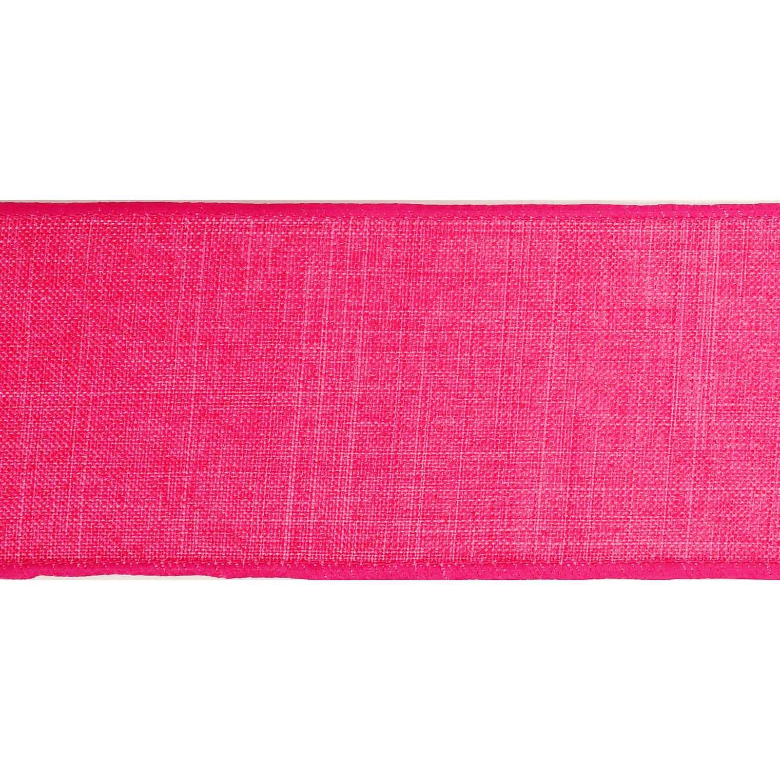 12 Pack: 2.5" x 25ft. Faux Linen Wired Ribbon by Celebrate It™ Décor