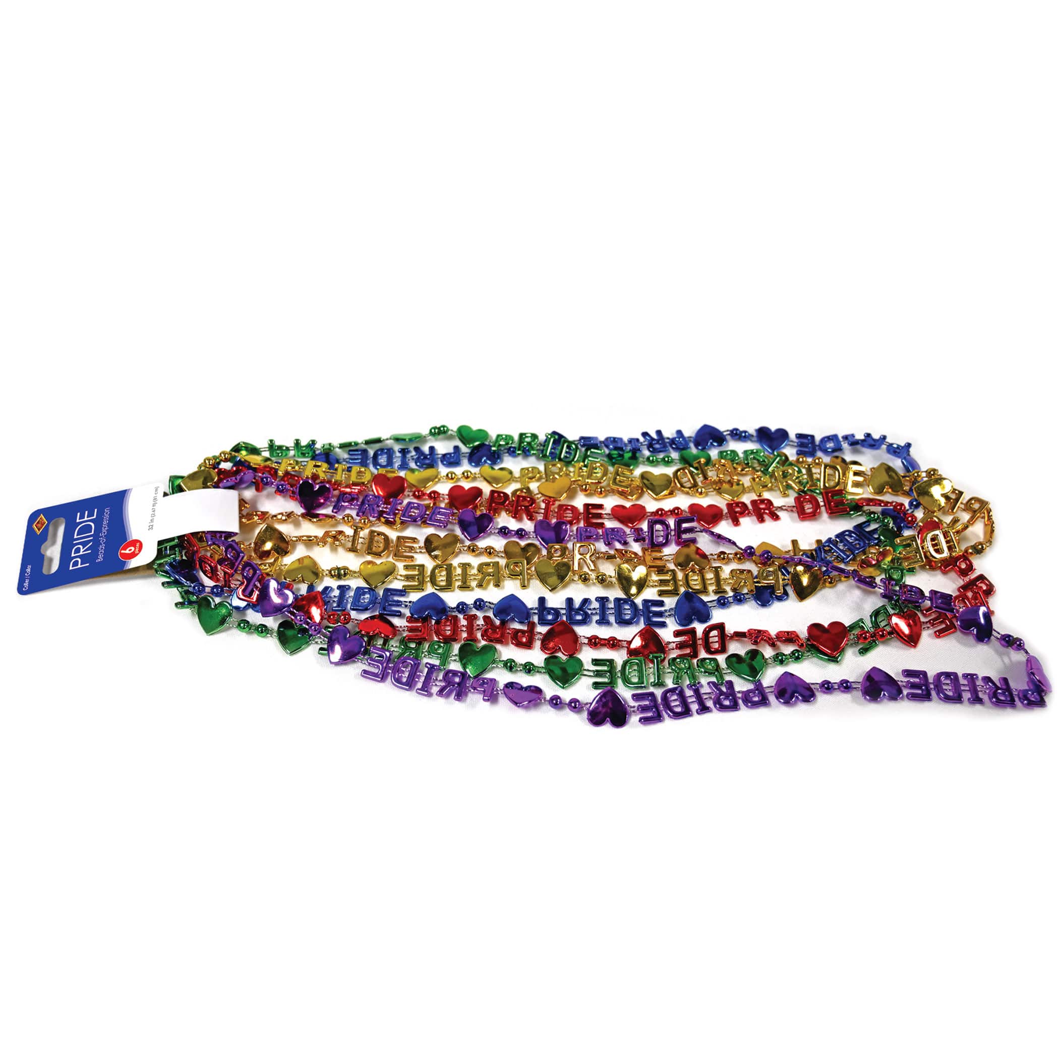 Beistle 32" Pride Rainbow Beads-Of-Expression, 12ct.