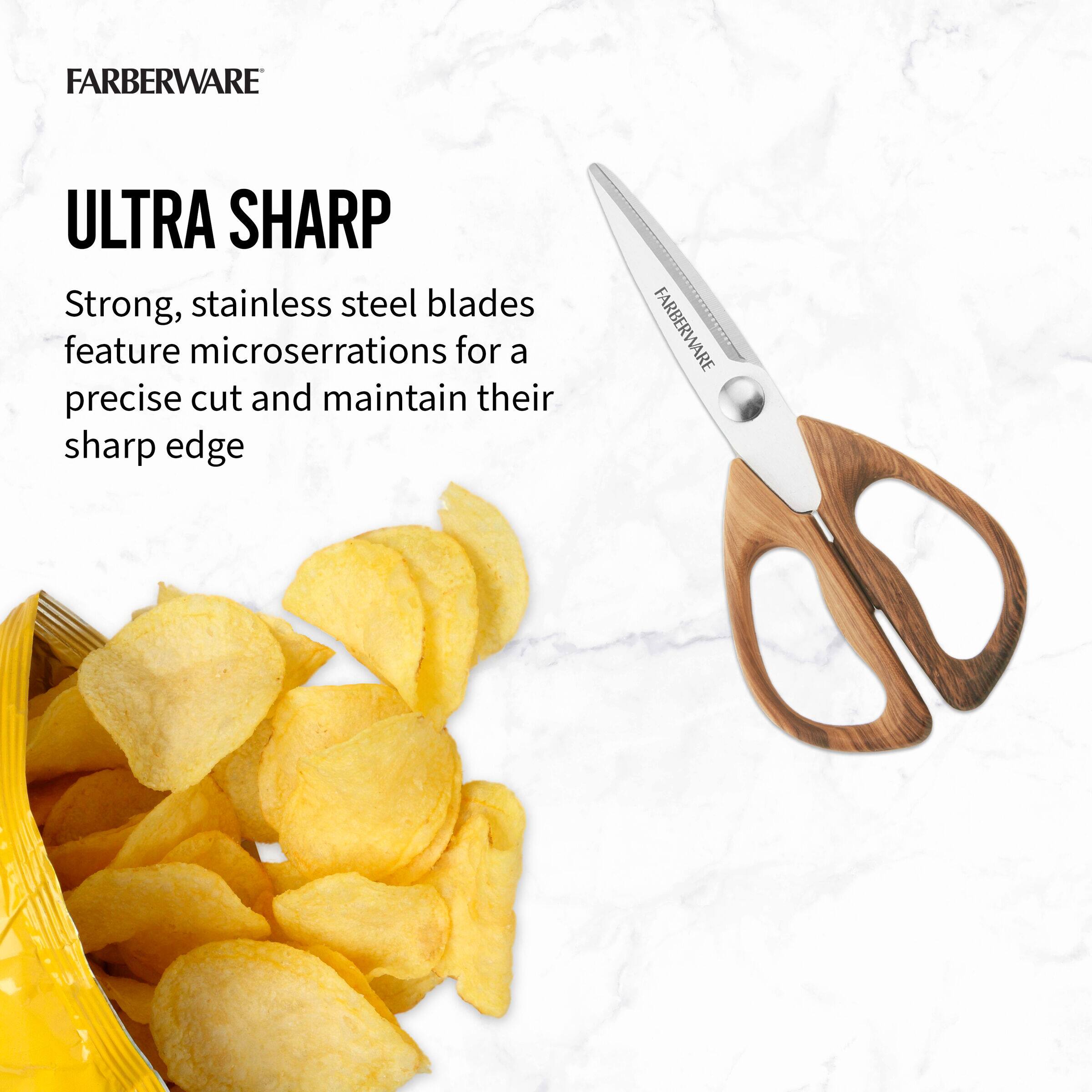 Farberware Faux Pecan All Purpose Shears