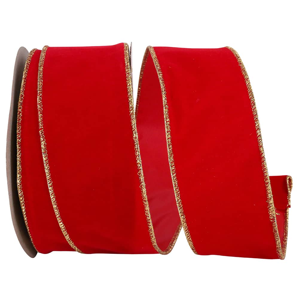 JAM Paper 2.5" x 25yd. Velvet Wired Heavy Commercial Ribbon