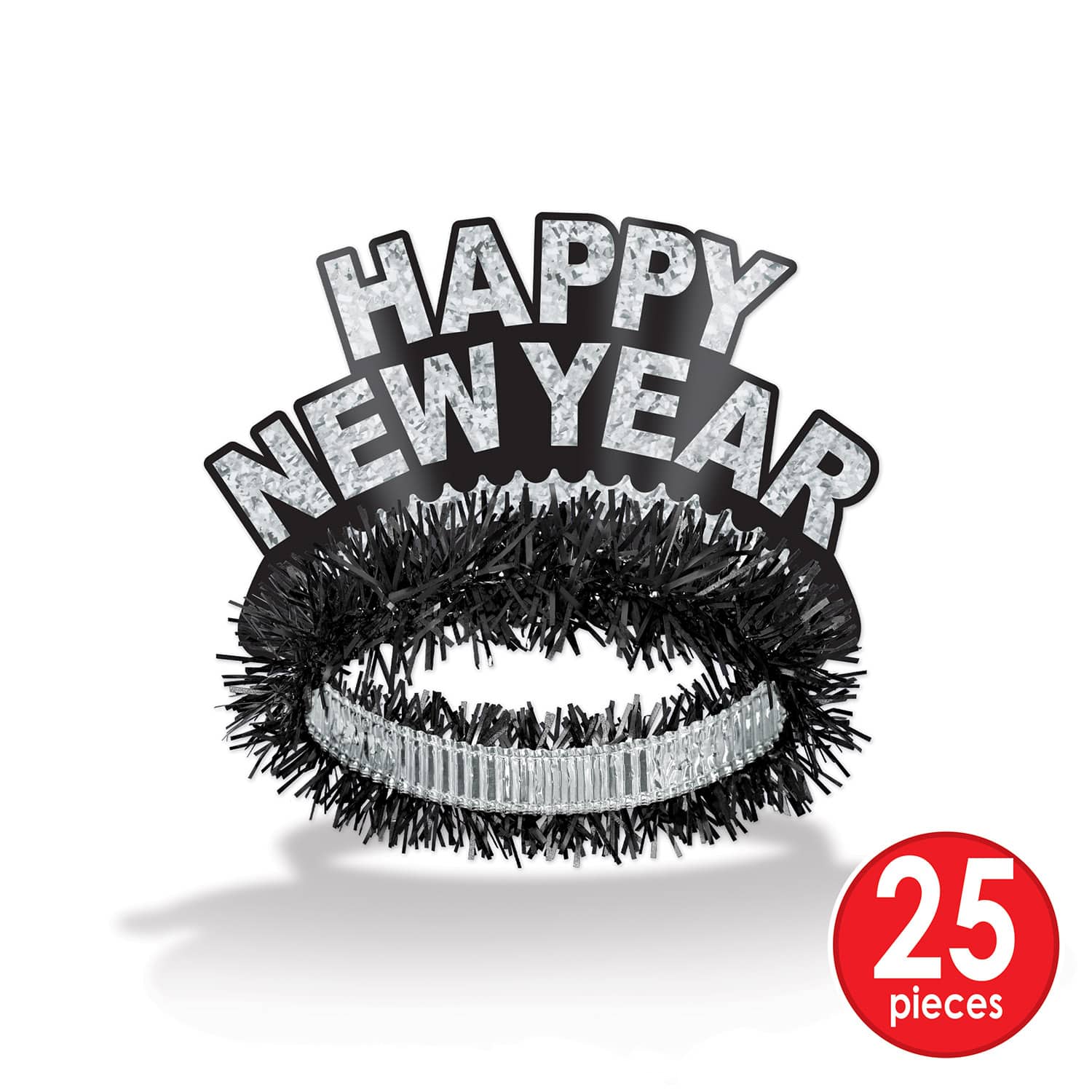 Beistle Black & Silver New Year Legacy Party Favor Kit for 50