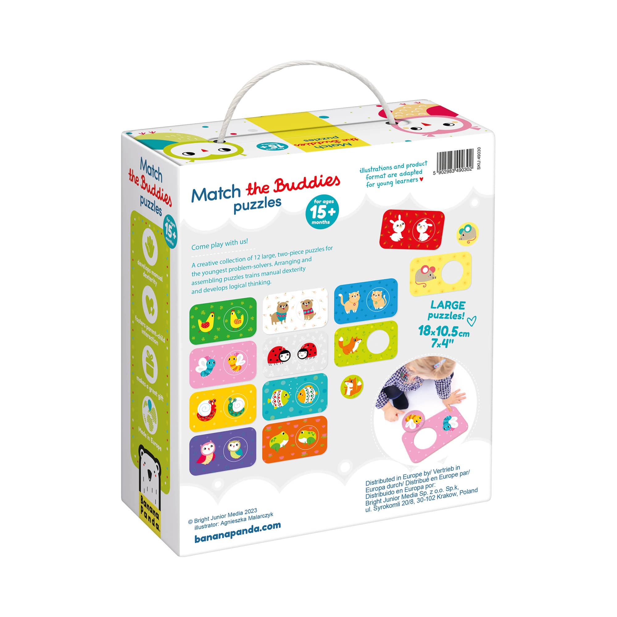 Banana Panda Match the Buddies Puzzles Set