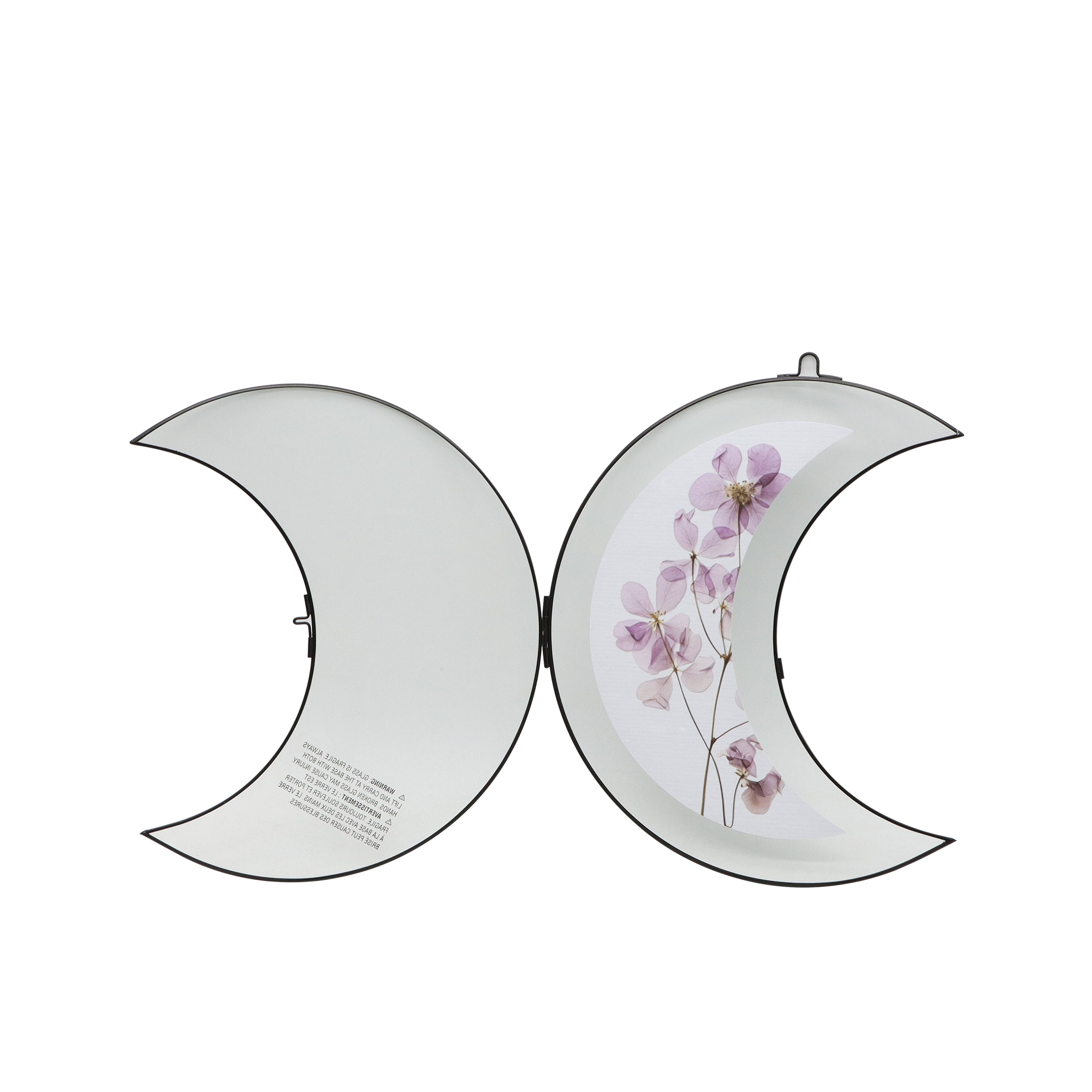 9.5" Hanging Glass Moon Frame by Ashland®