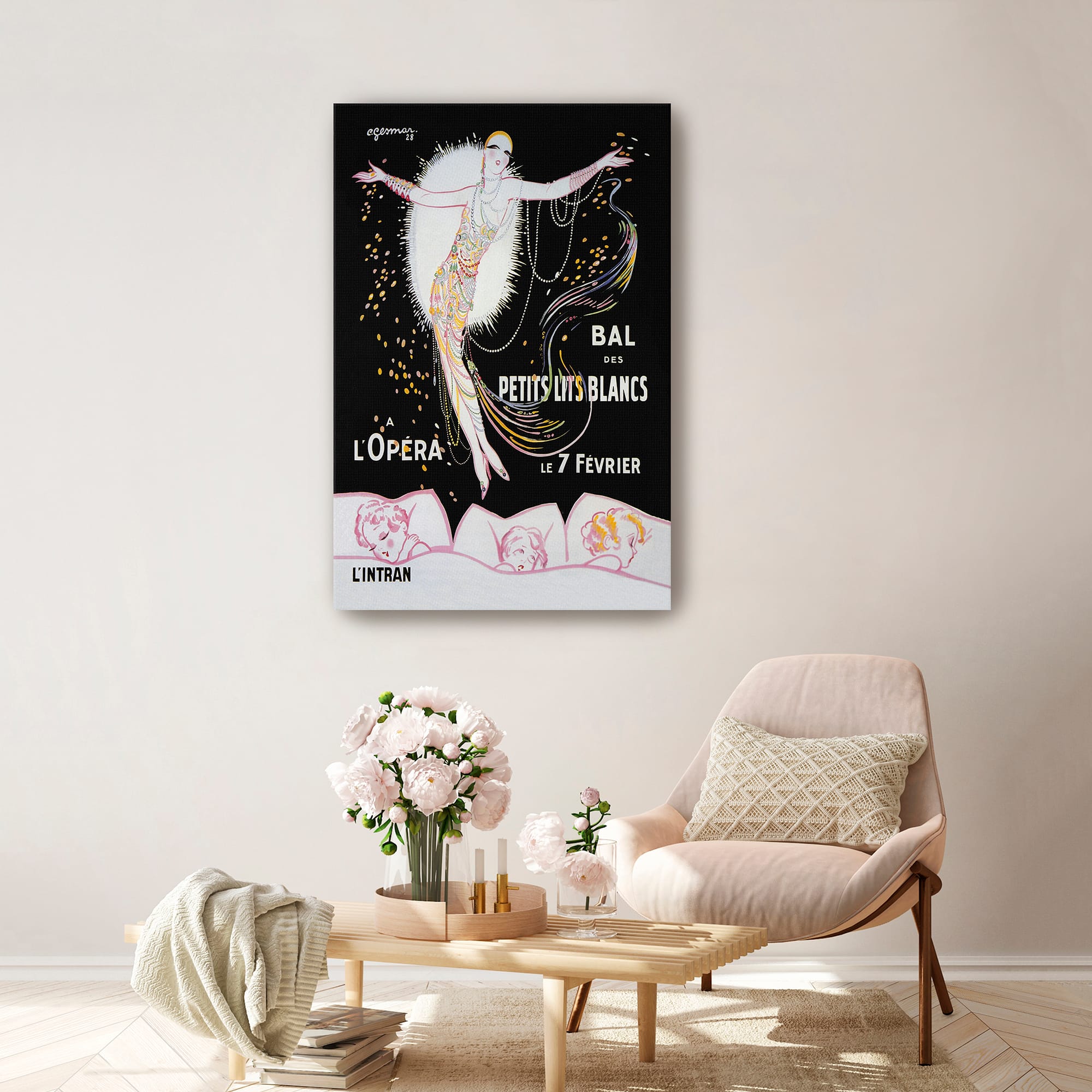 Lumaprints Dance of the Little White Lights Canvas Giclée Art