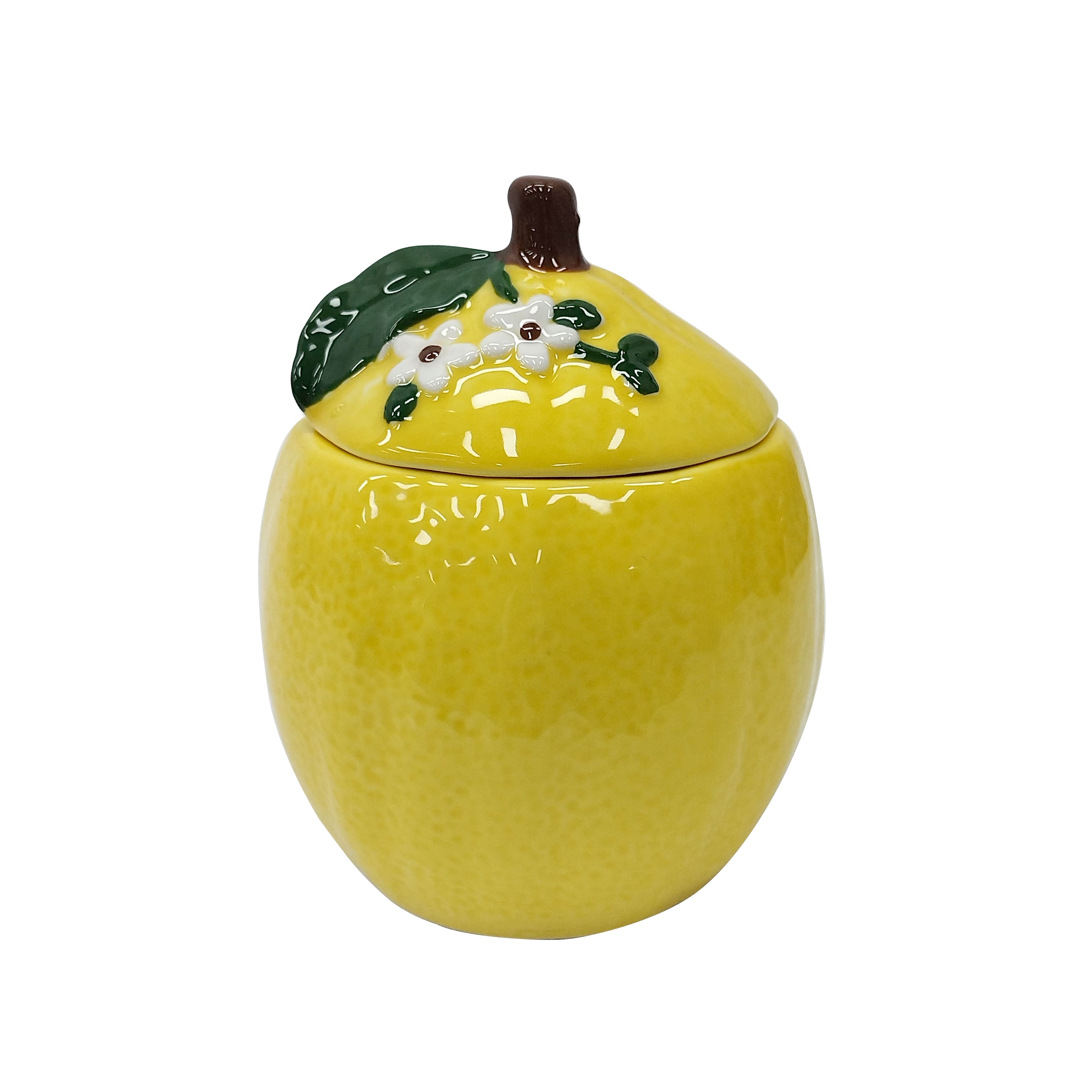 5.5" Lemon Ceramic Sugar Jar with Lid by Ashland®