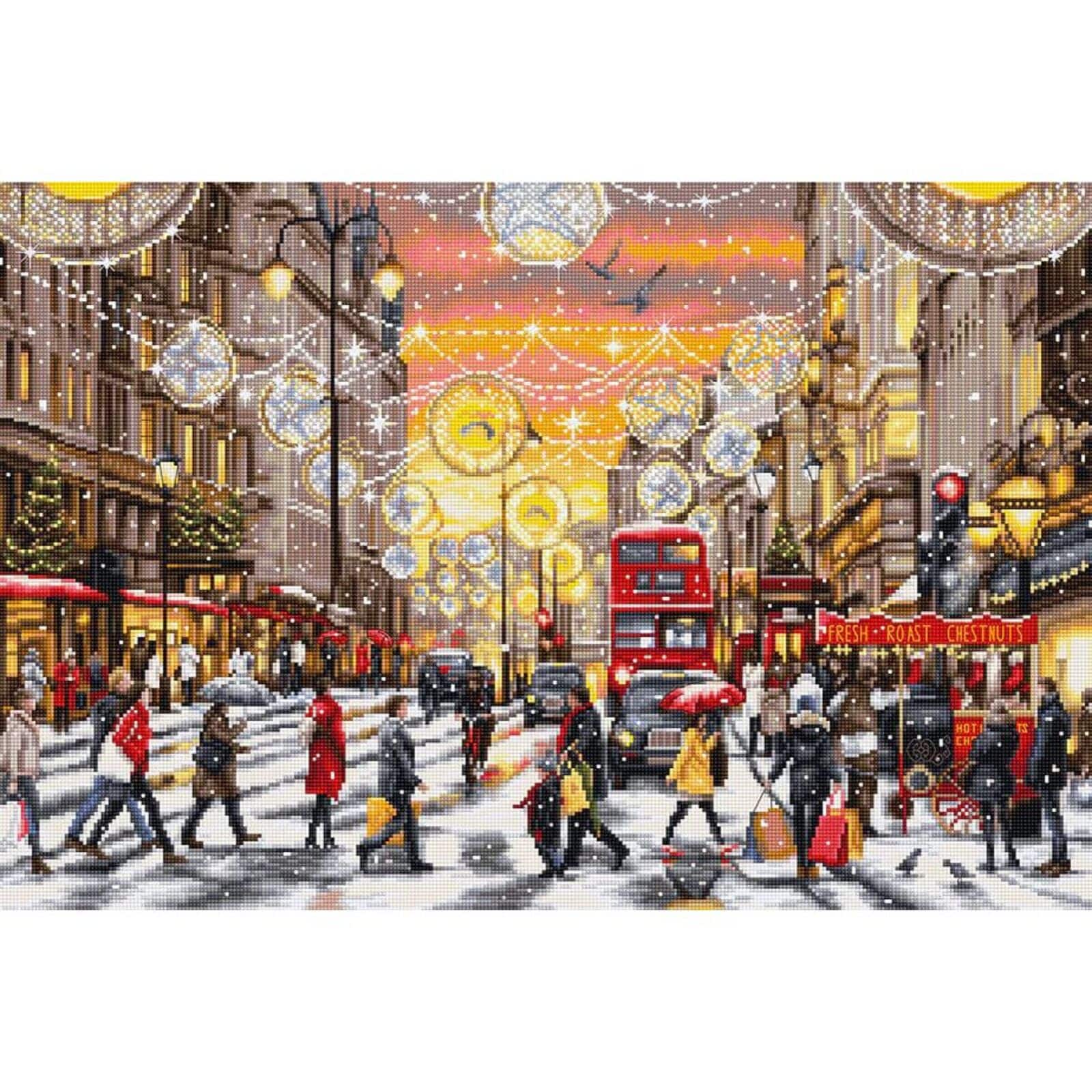 Luca-S Christmas Shopping Counted Cross Stitch Kit