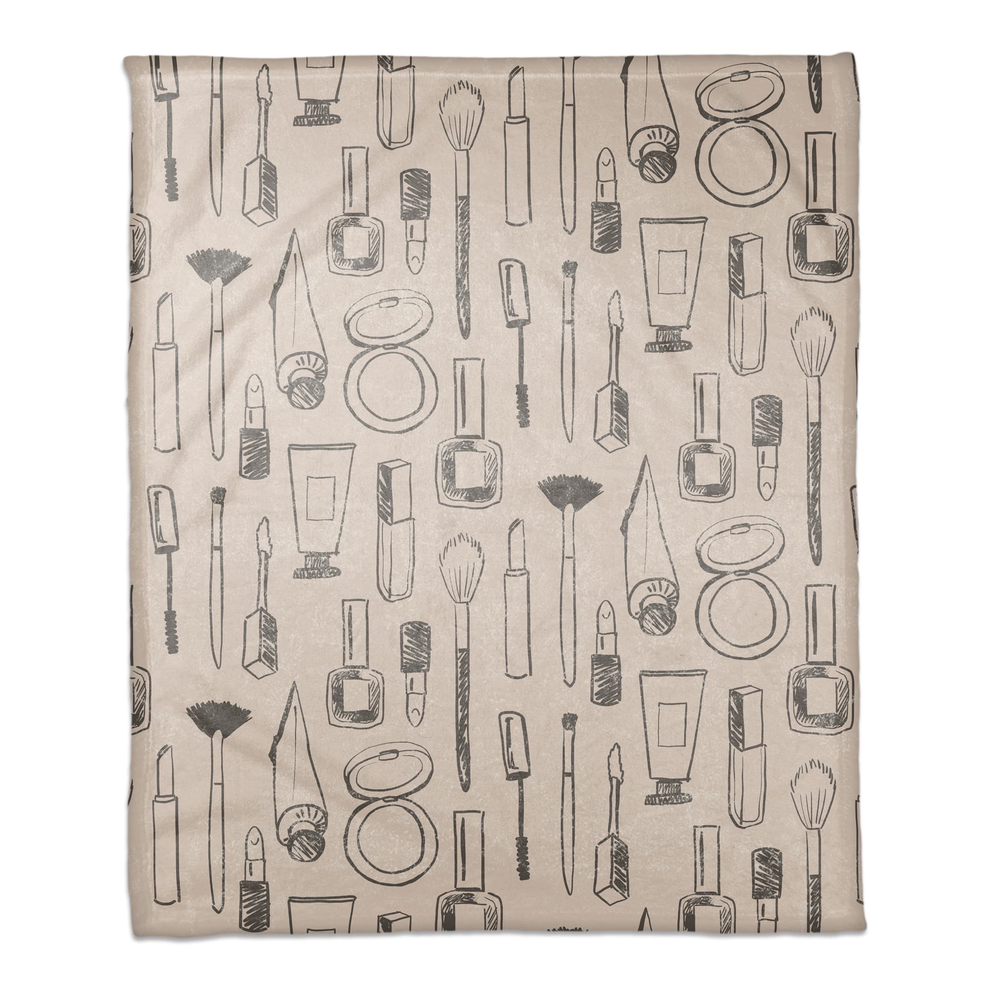 Makeup Icons Coral Fleece Blanket