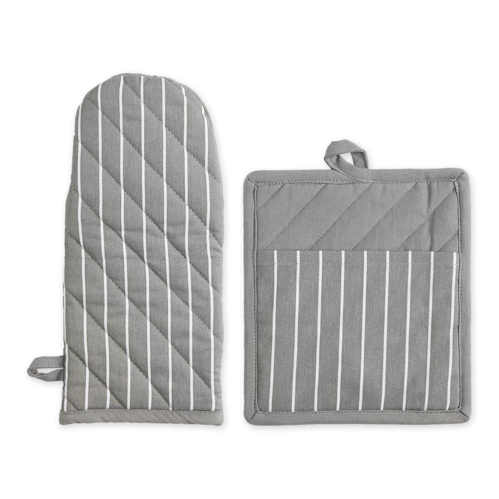 Gray Stripe Chef Kitchen Set