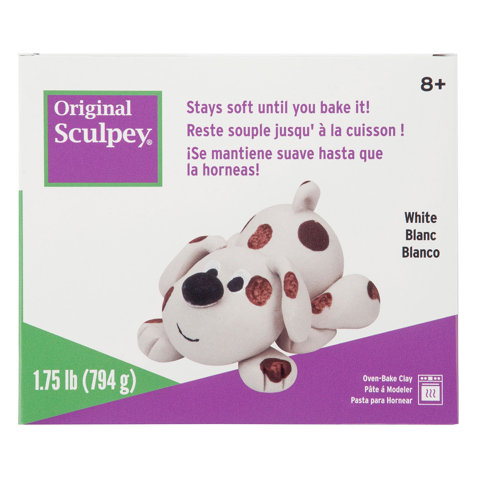 6 Pack: 1.75lb. Original Sculpey® White Oven-Bake Clay