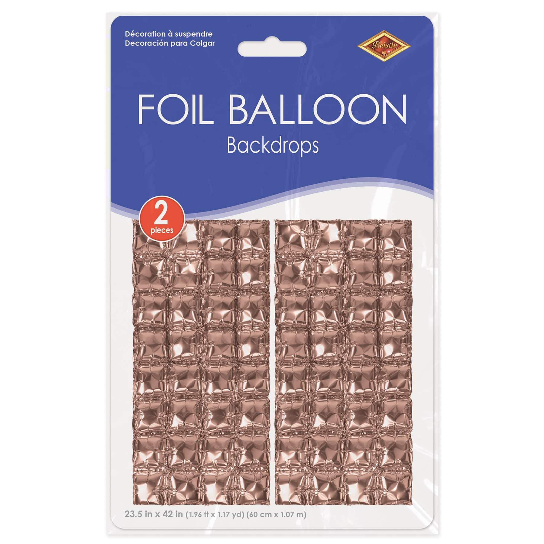Beistle RoseGold Foil Balloon Backdrops