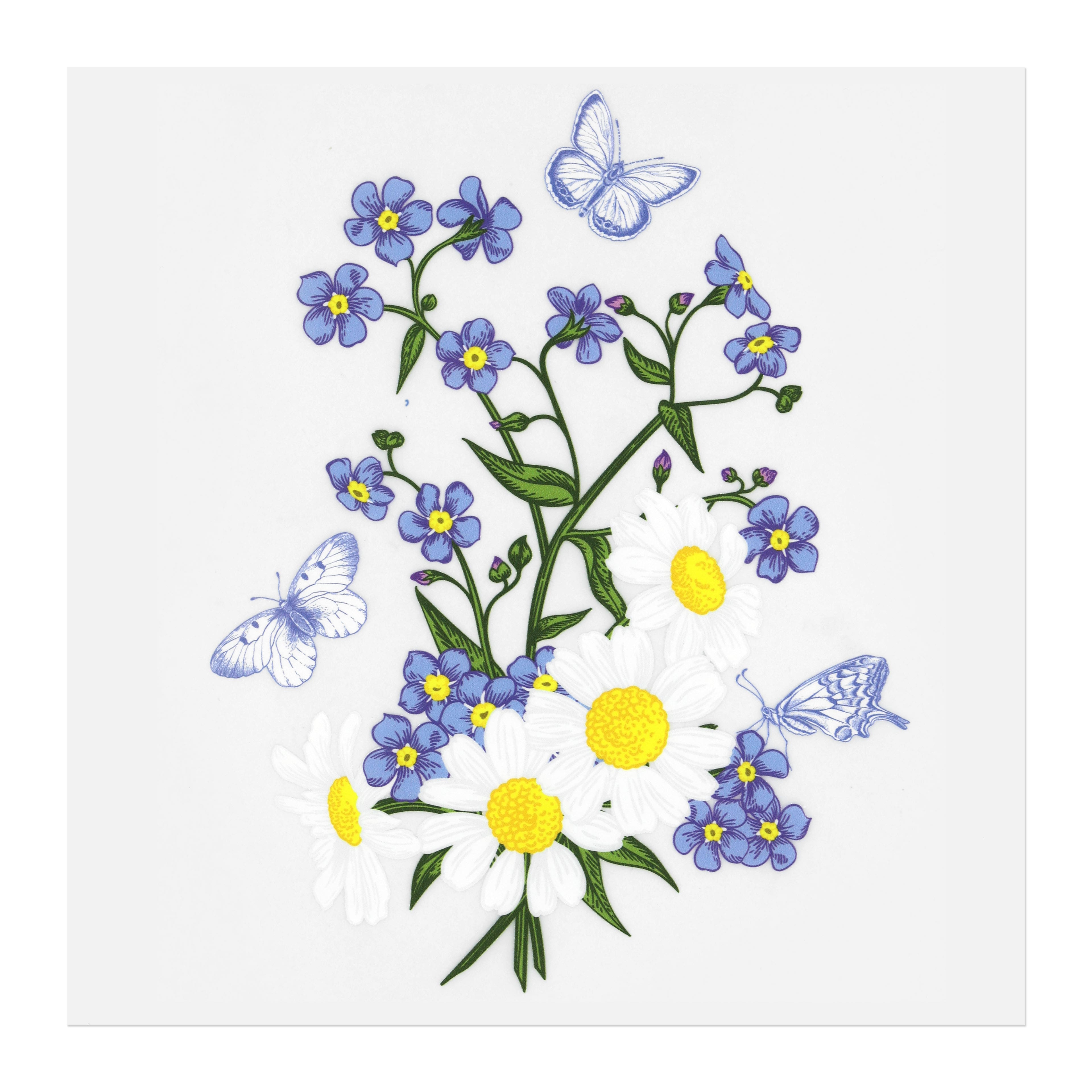 Large Daisy Direct to Film Transfer by Make Market®
