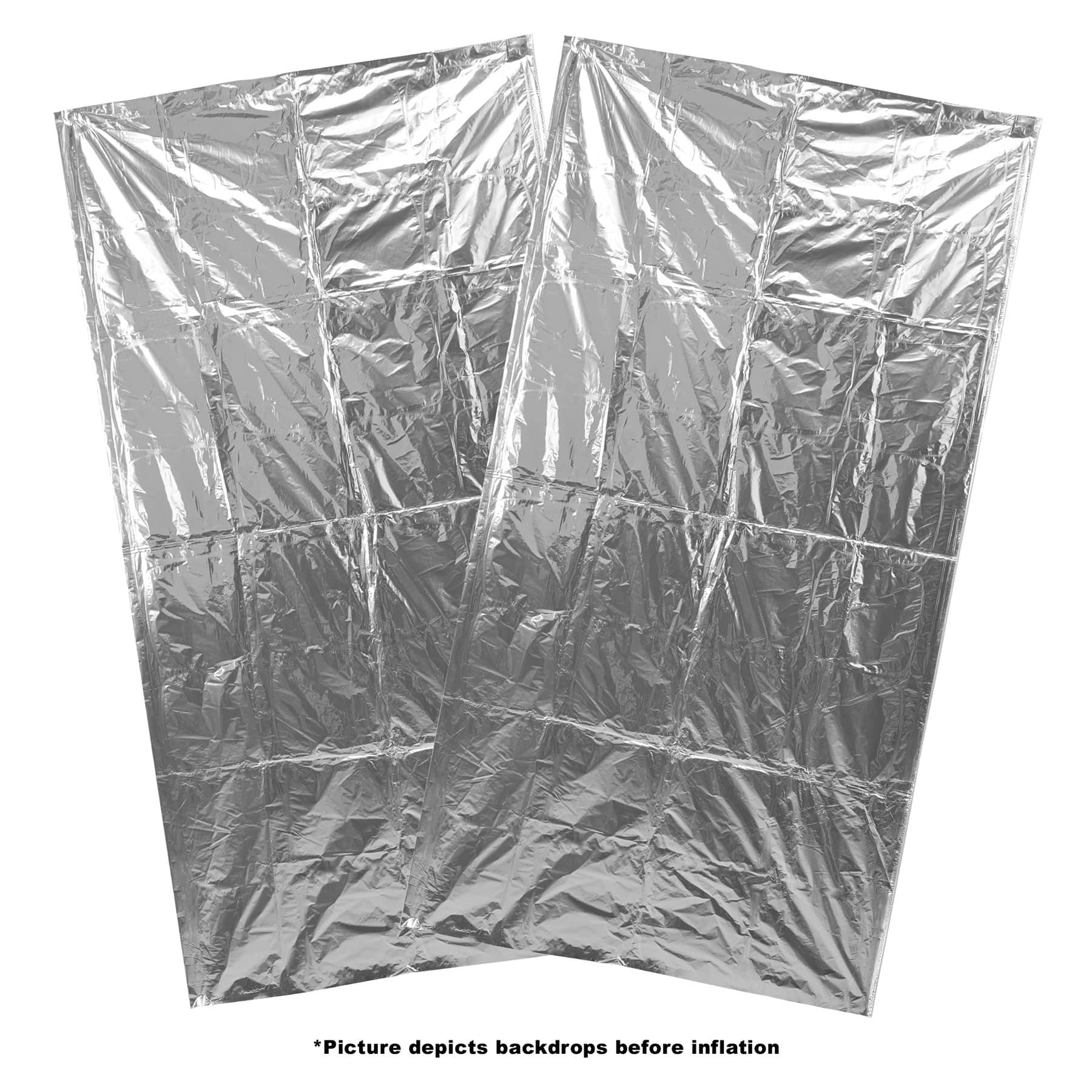 Beistle Silver Foil Balloon Backdrops