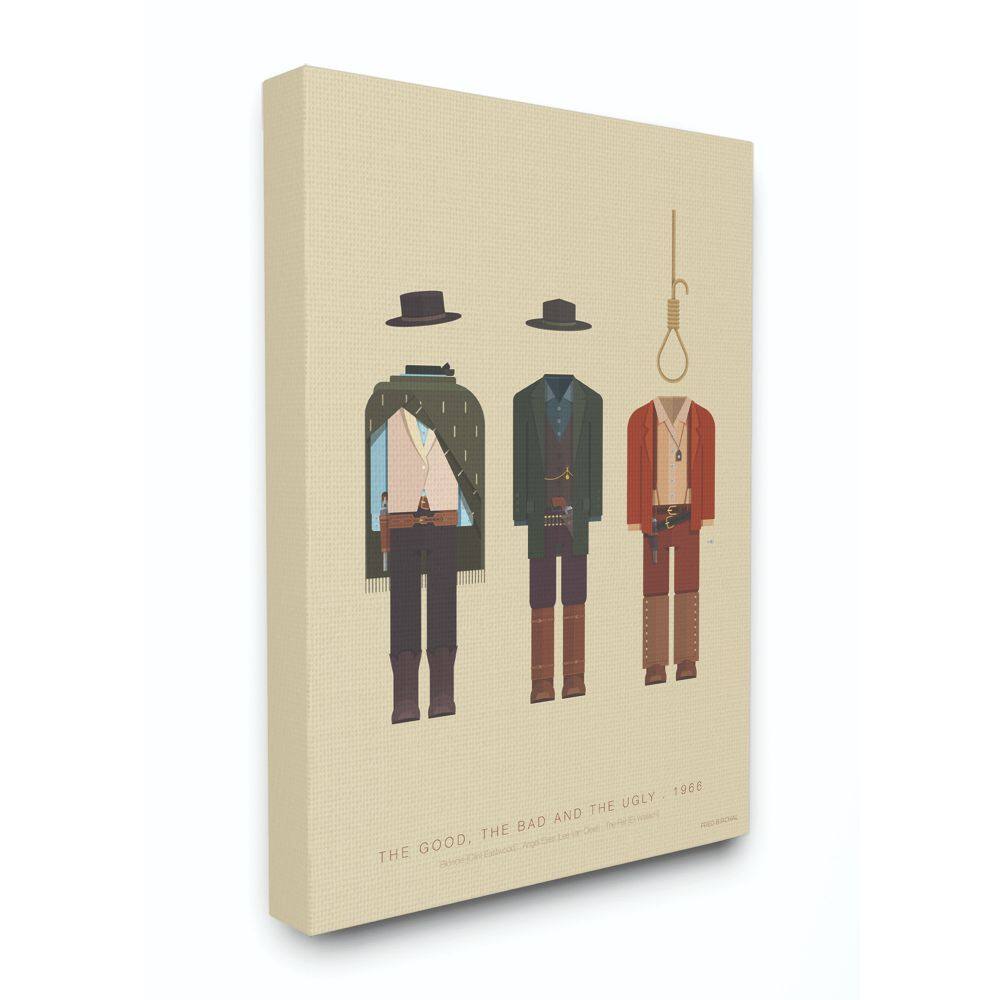 Stupell Industries The Good, Bad & Ugly Canvas Wall Art