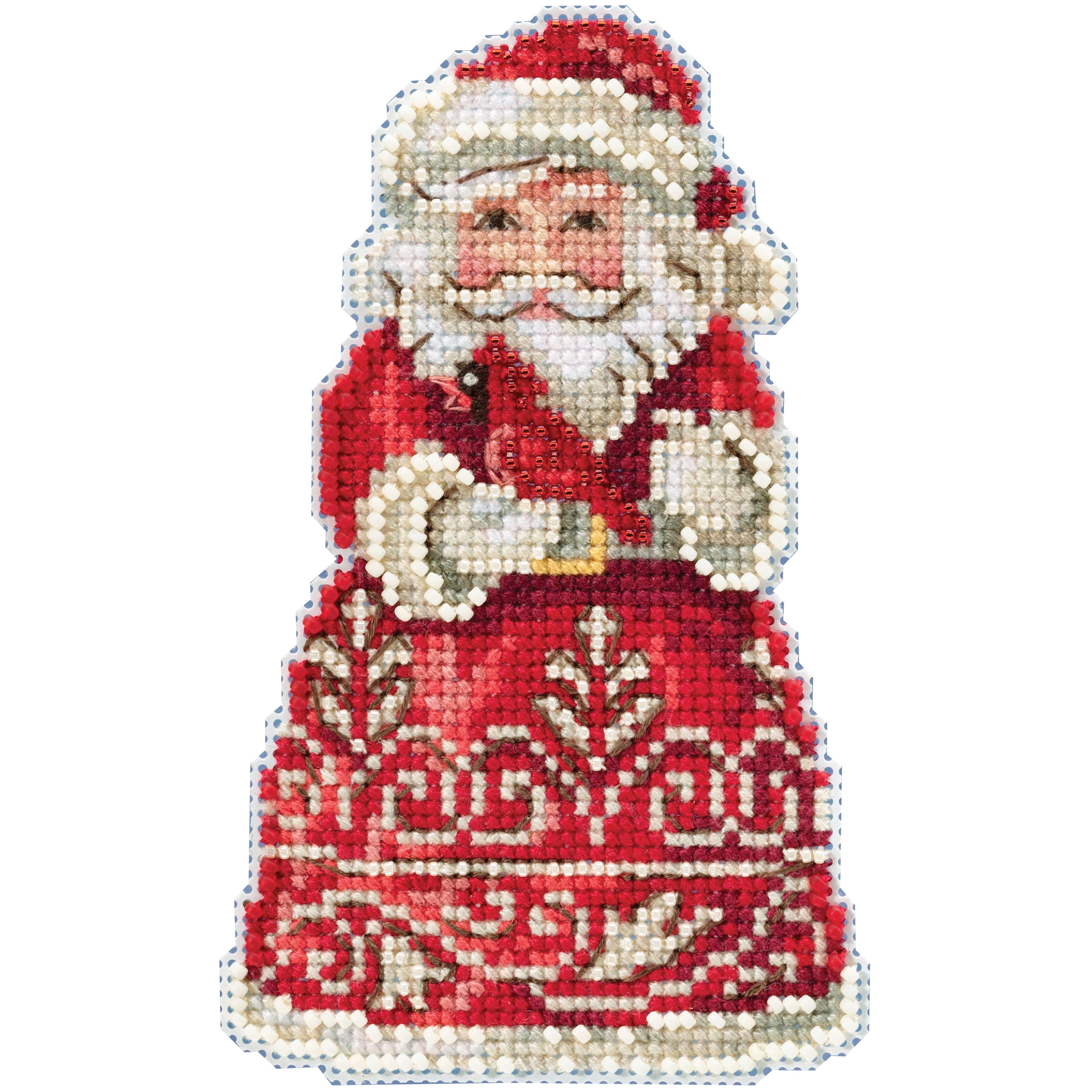 Mill Hill® Jim Shore Santa With Cardinal Counted Cross Stitch Kit