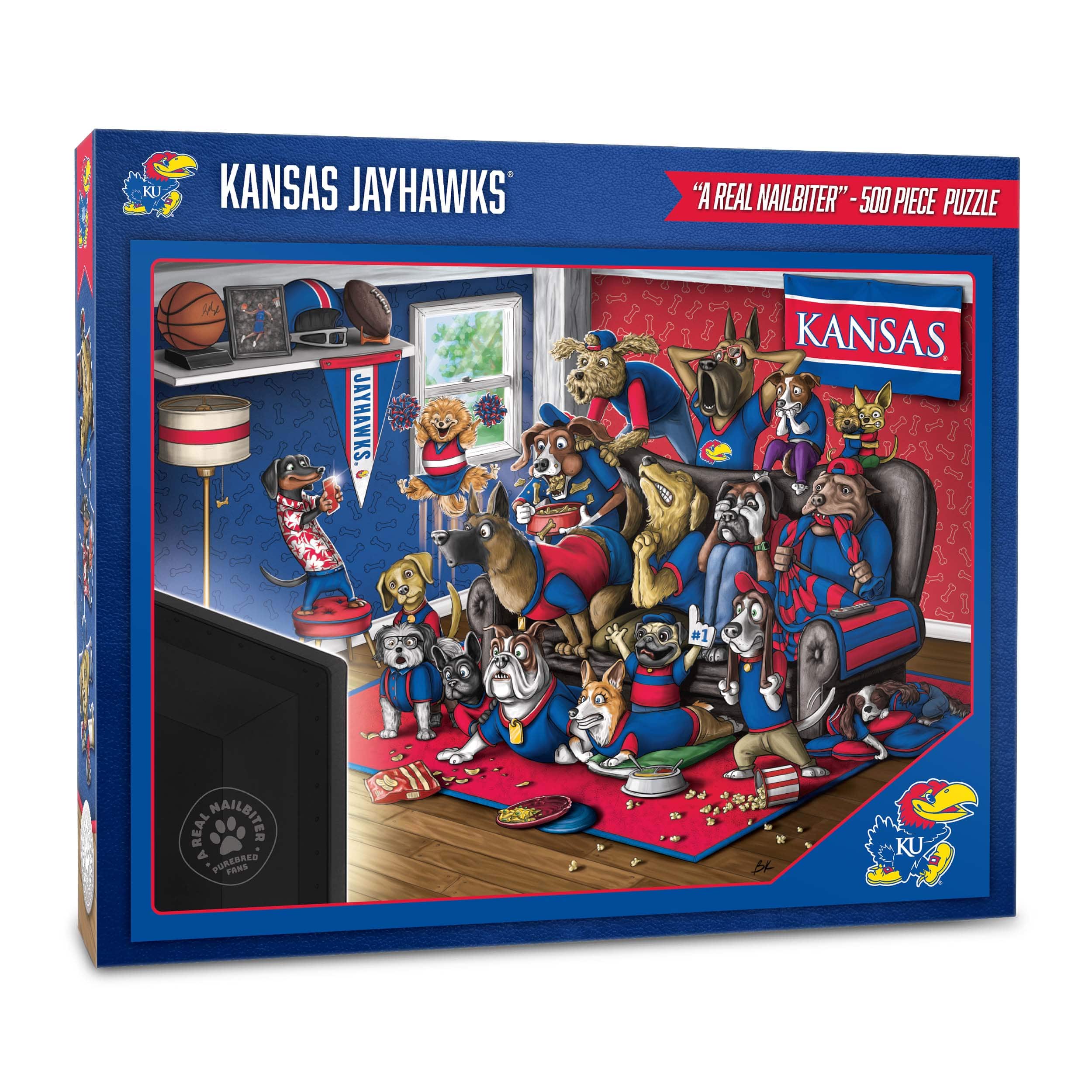 College Football Purebred Fans A Real Nailbiter 500 Piece Puzzle