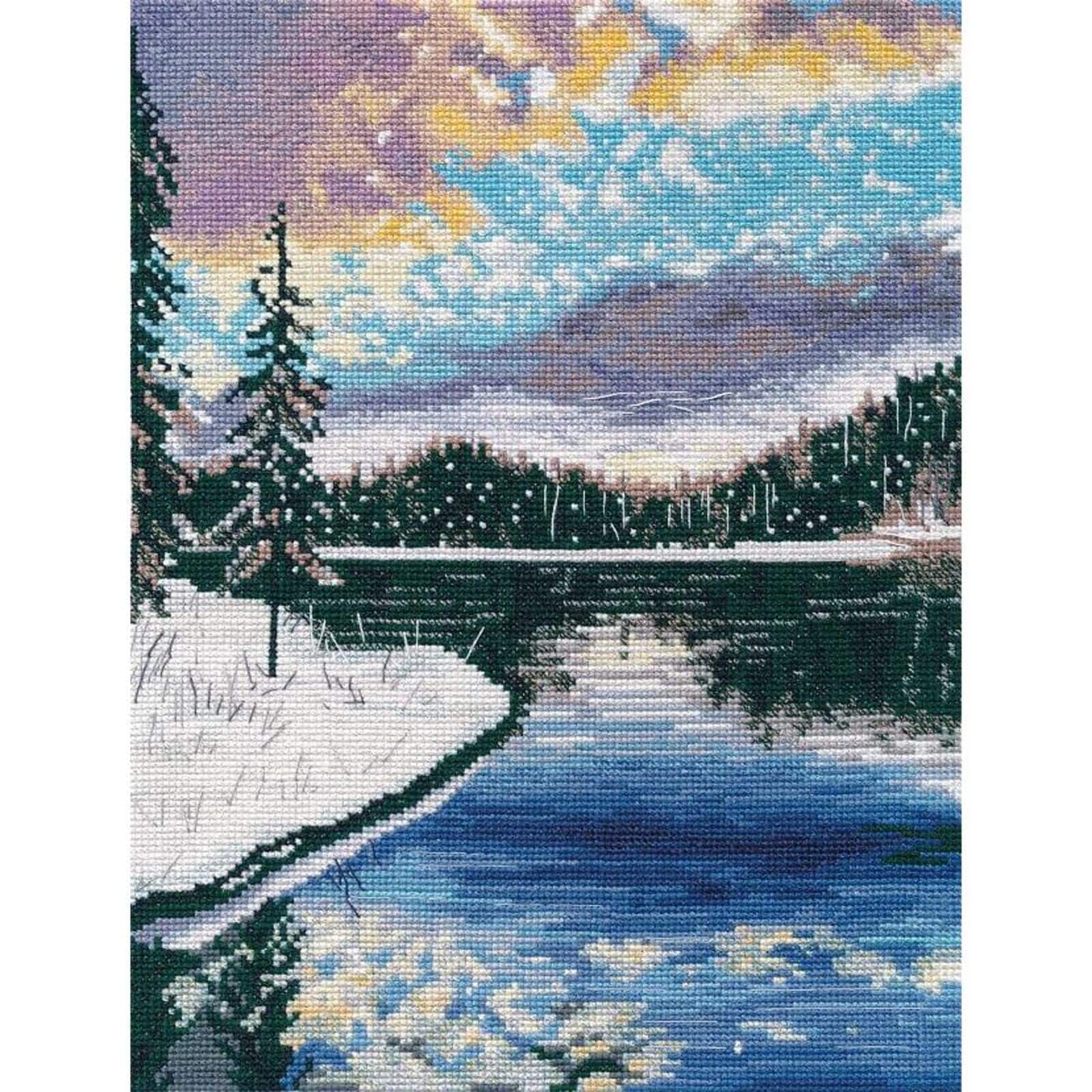 Oven Frosty Evening Cross Stitch Kit