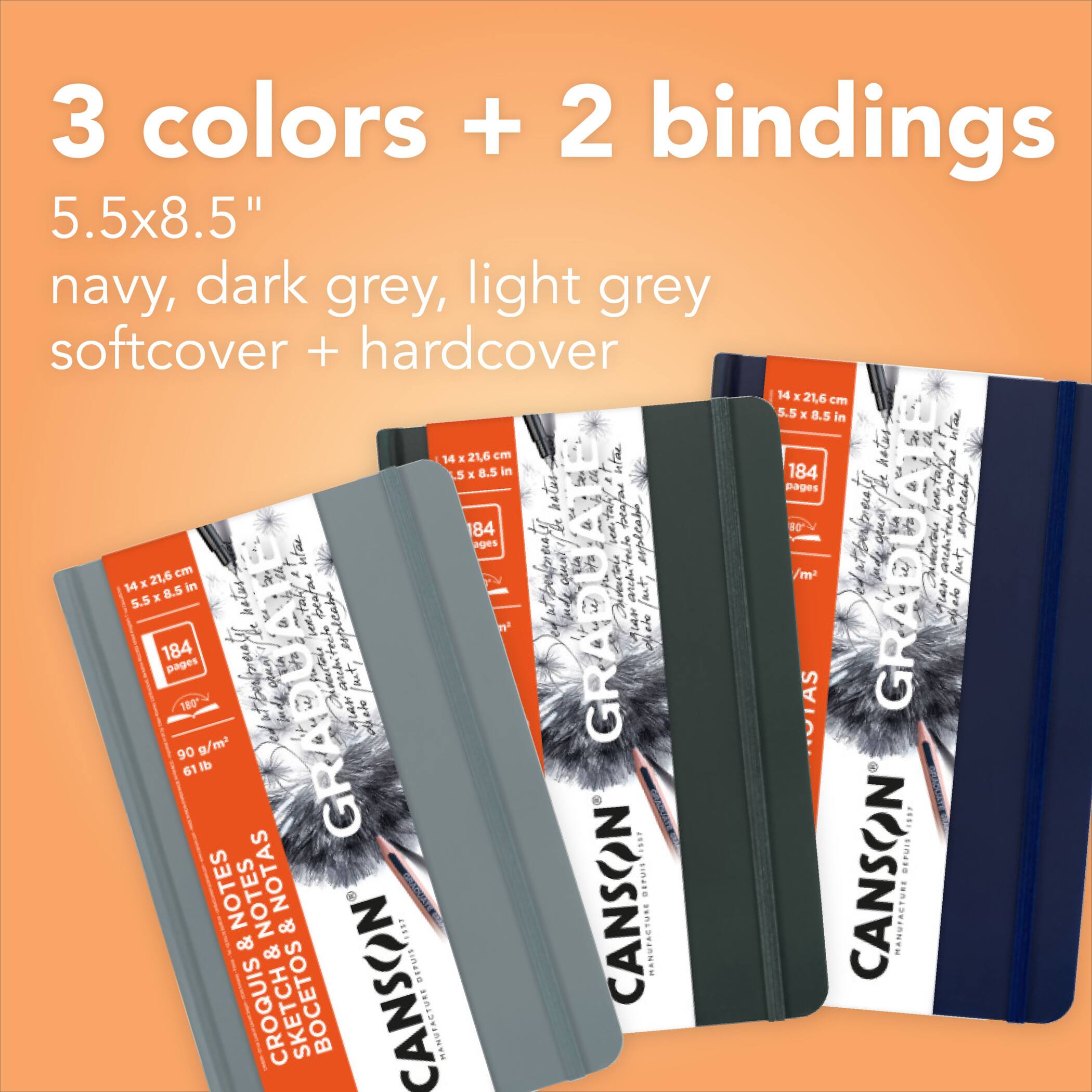 Canson® Graduate 5.5" x 8.5" Soft Cover Sketch & Notes Art Book