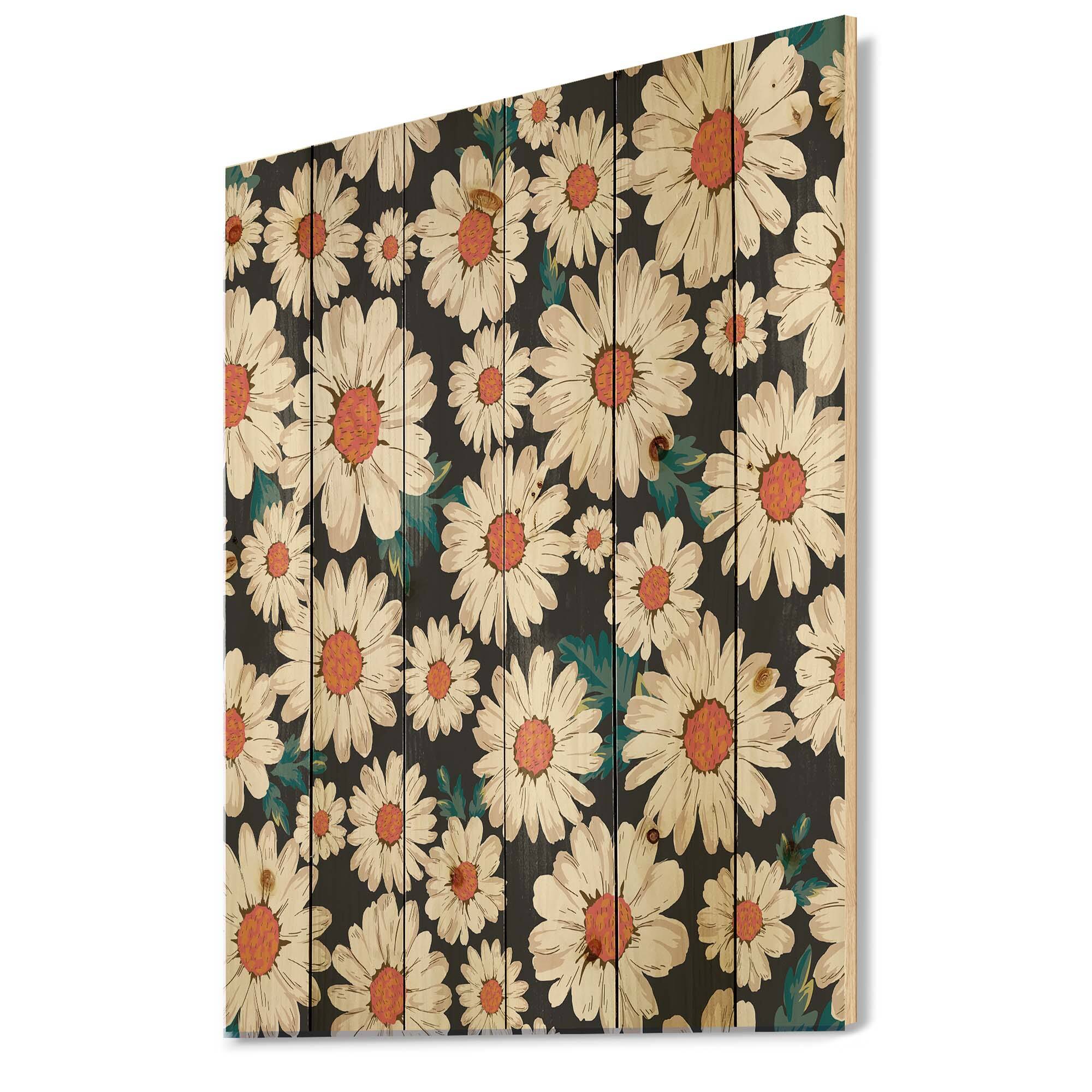 Designart - Abundance of White Daisy Flowers