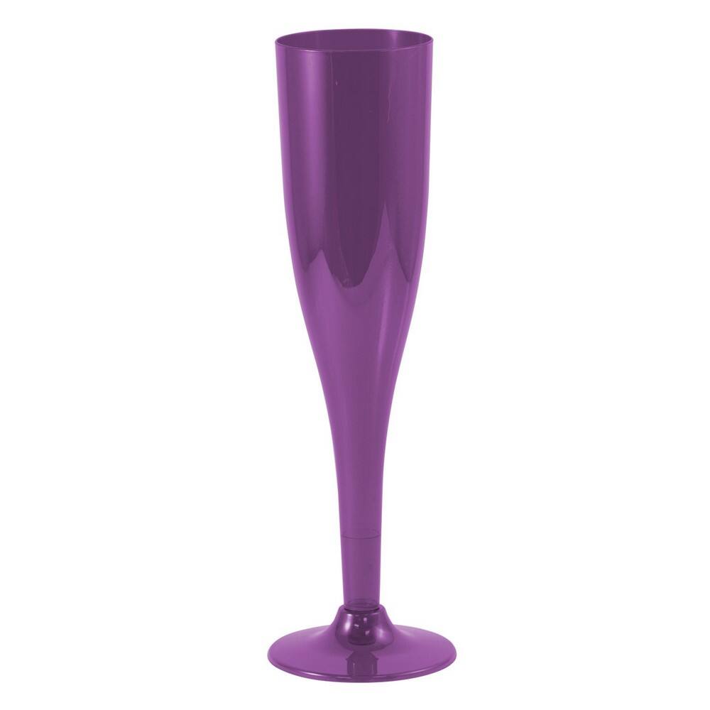 JAM Paper 5.5oz. Plastic Champagne Flutes