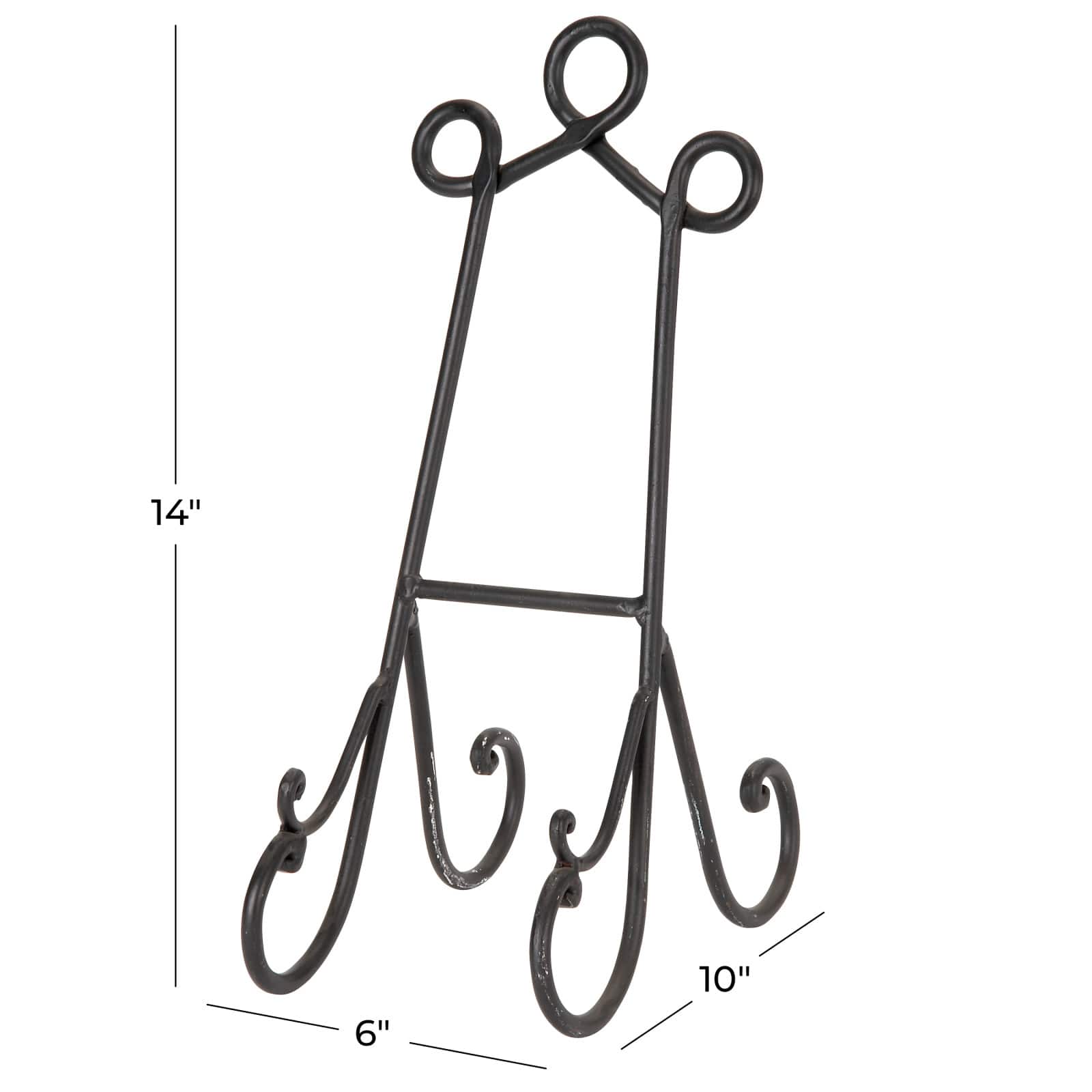 14" Black Metal Traditional Easel