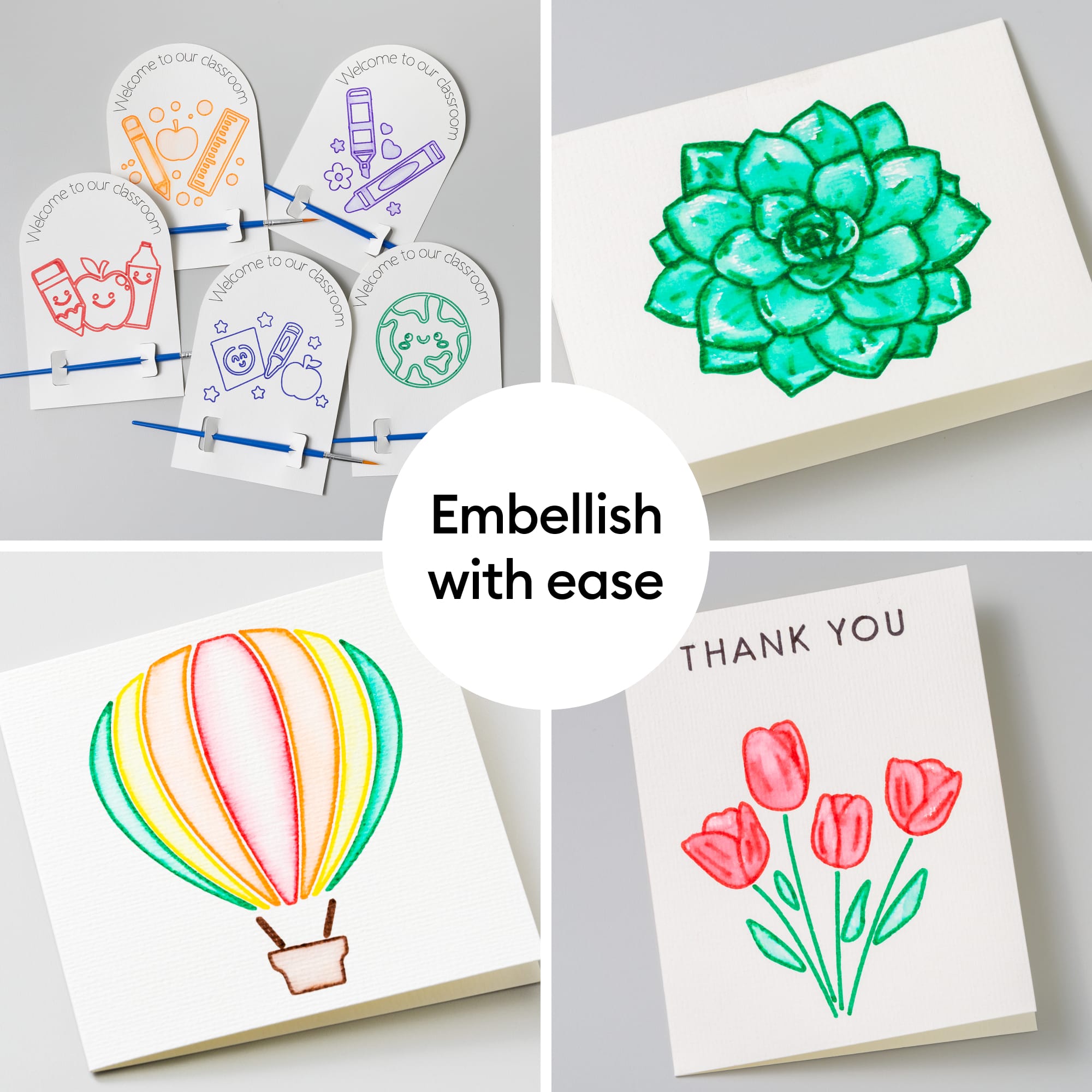 Cricut® Watercolor Marker & Brush Set + Adapter