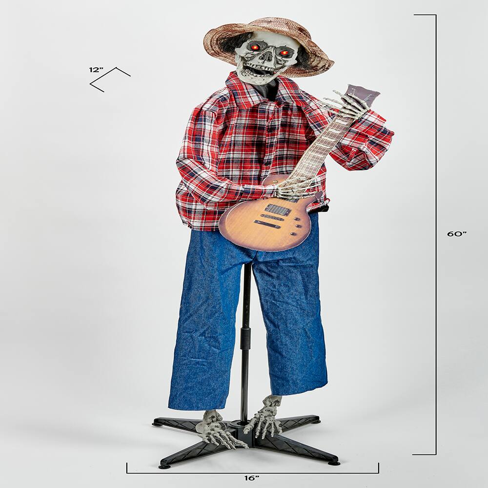 5ft. Animated Singing Scarecrow with Flashing Eyes