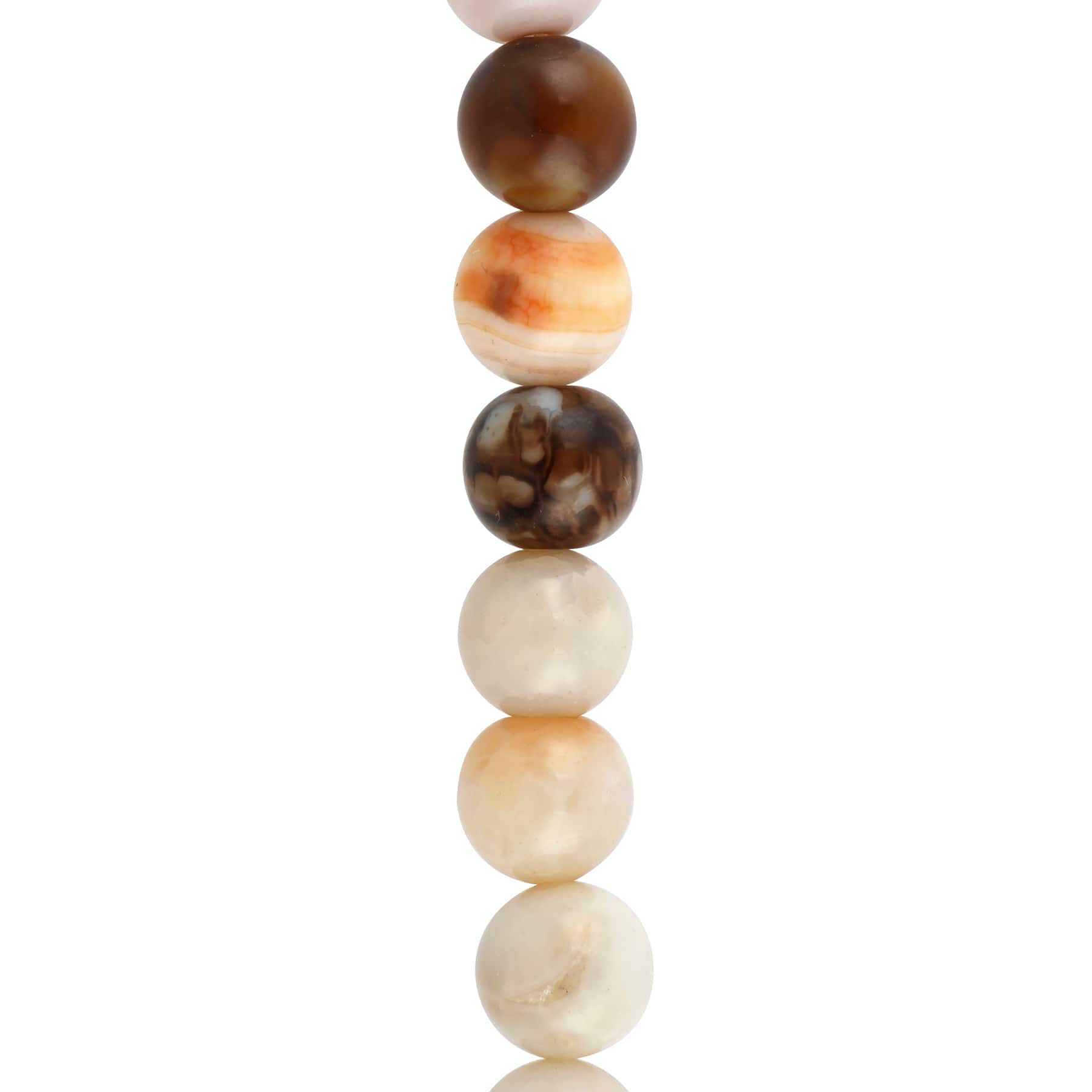12 Pack: Fire Agate Round Beads, 8mm by Bead Landing™
