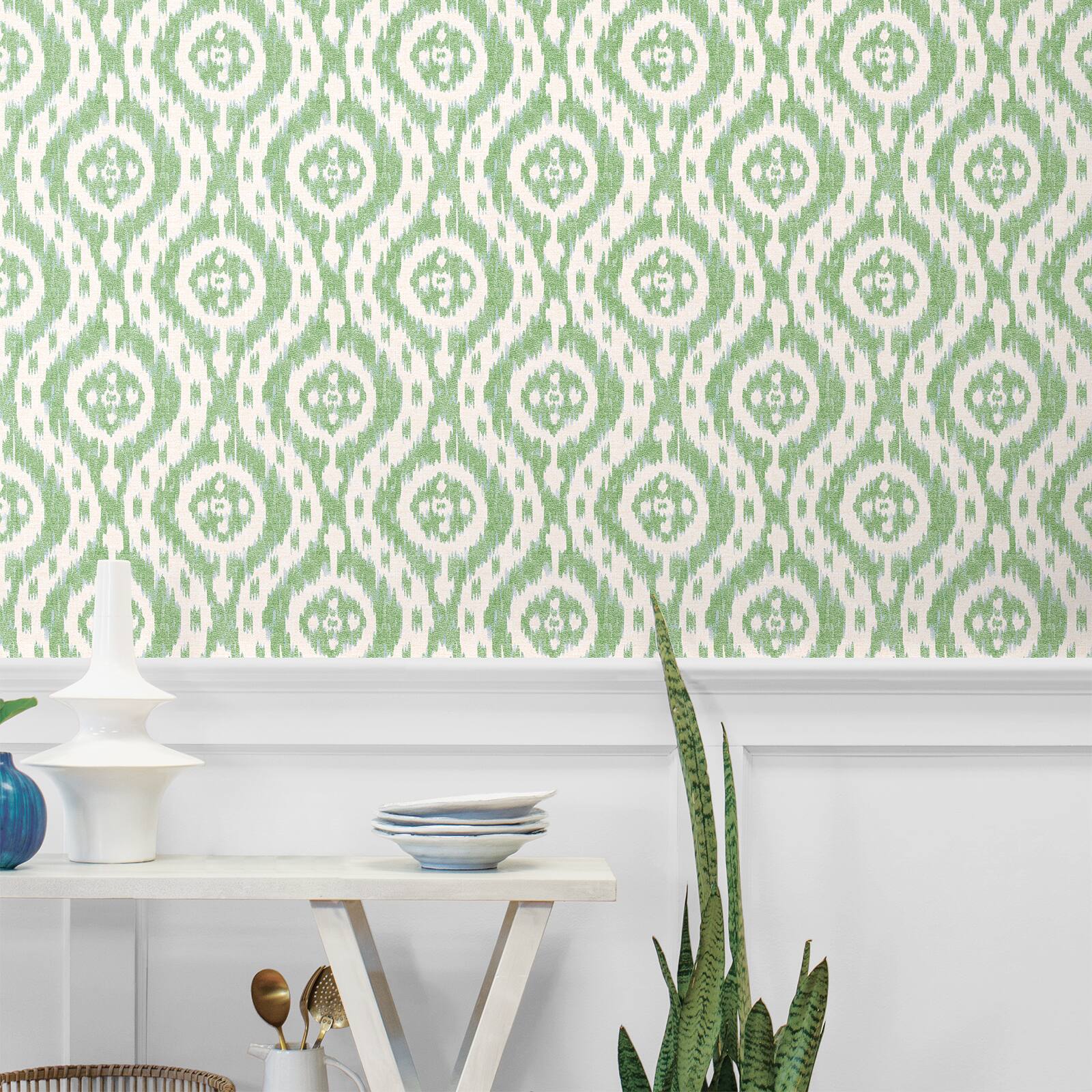 Surface Style Ikat Tracery Peel & Stick Wallpaper