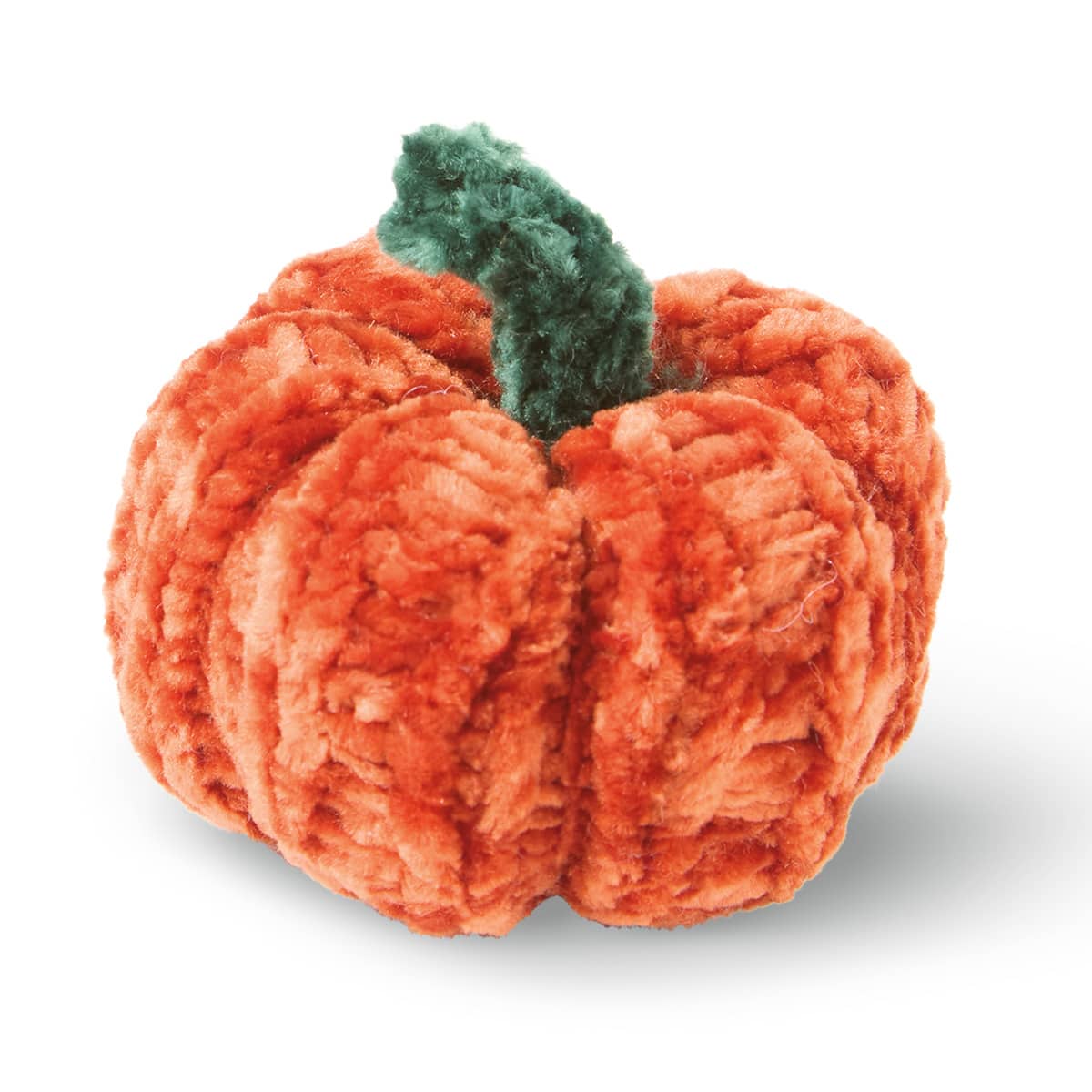 Loops & Threads; Chenille Pumpkin Crochet Kit with Knitting Loom by Loops & Threads®; Category:All Crochet; Image:2