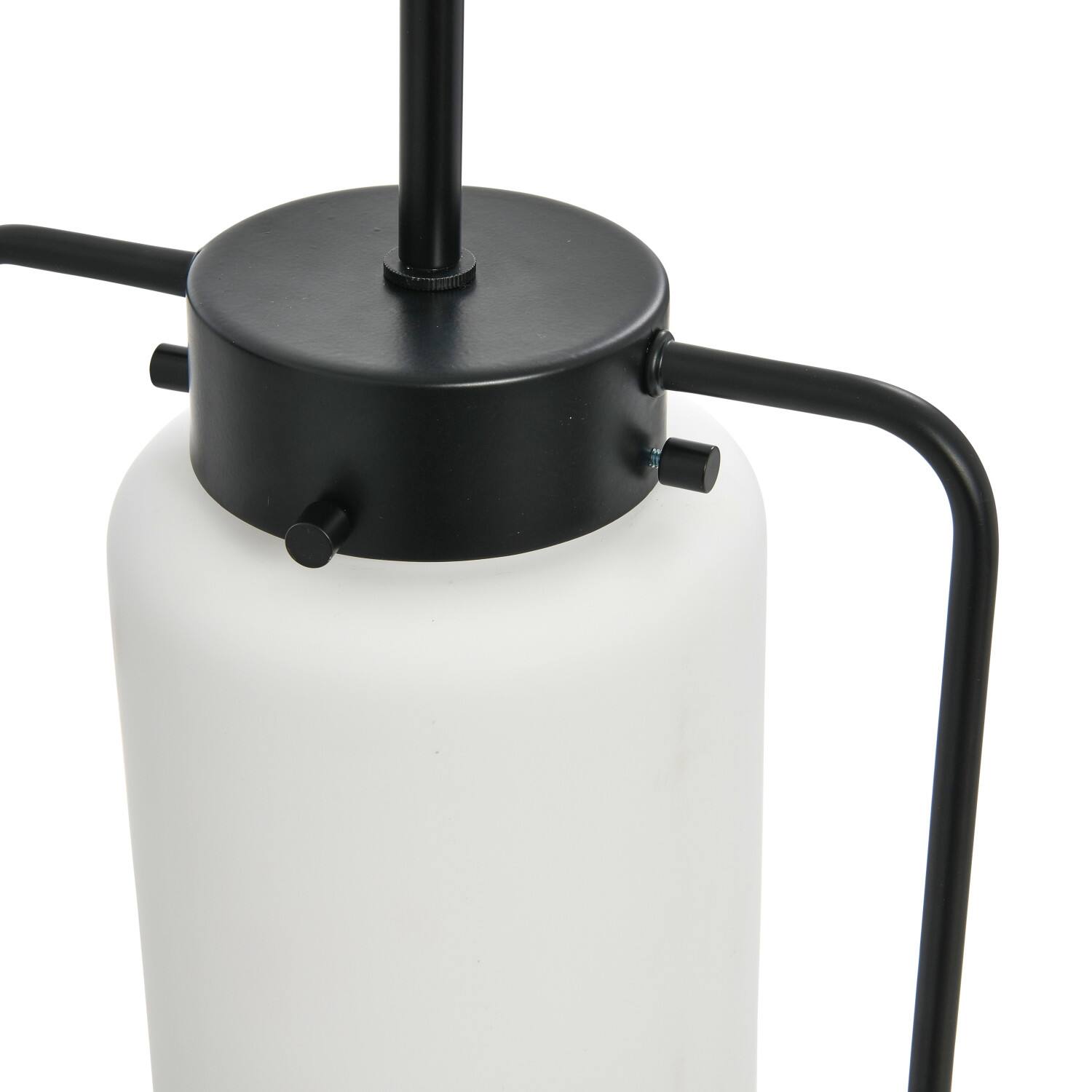 Hello Honey® Robert Stevenson Lighting Ezra Metal & Frosted Glass Convertible Ceiling Light