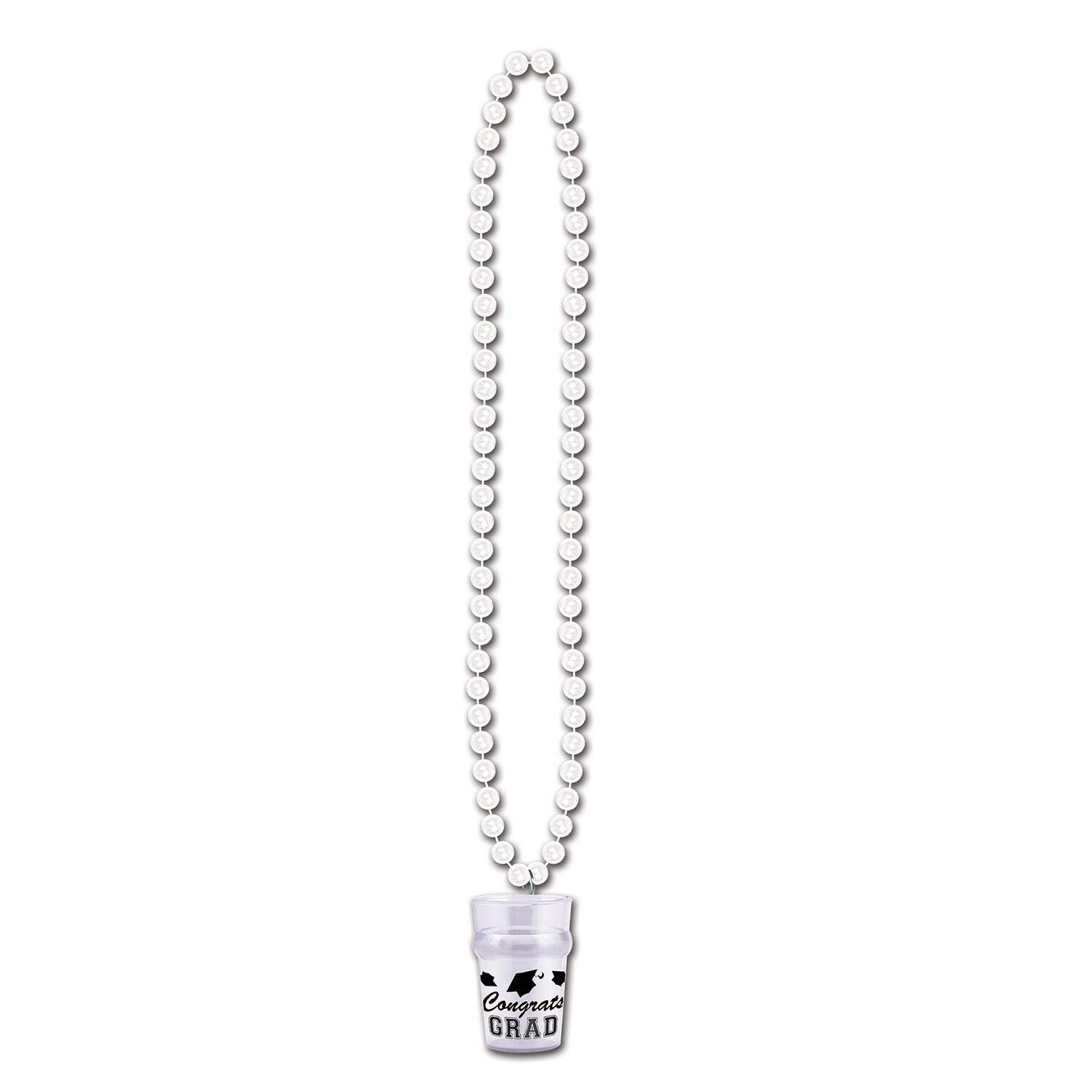 Beistle Grad Beads with Glass, 3ct. in White | 33" | Michaels®