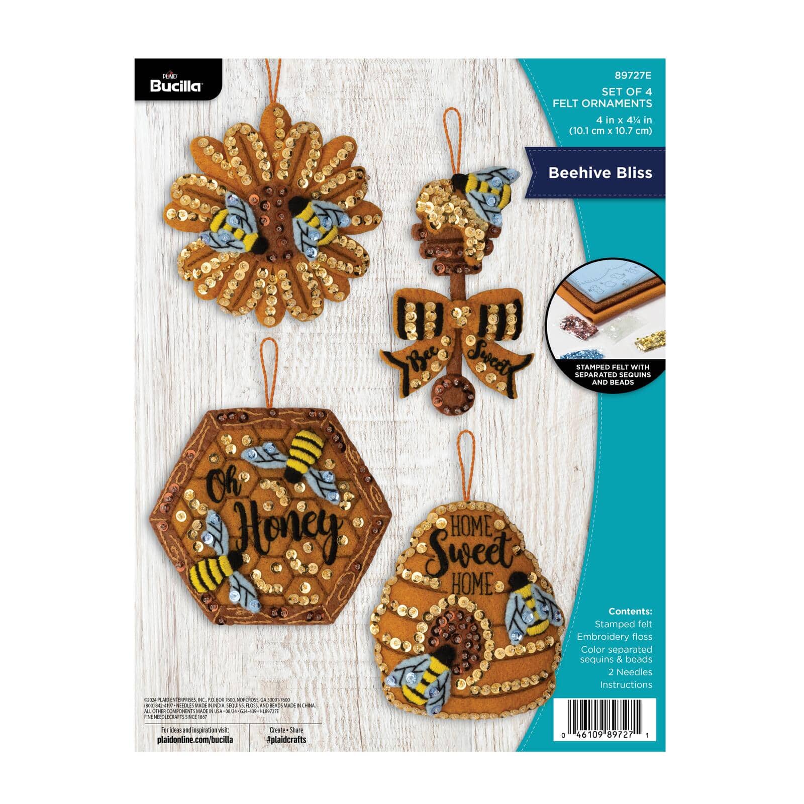 Bucilla® Beehive Bliss Felt Ornament Kit