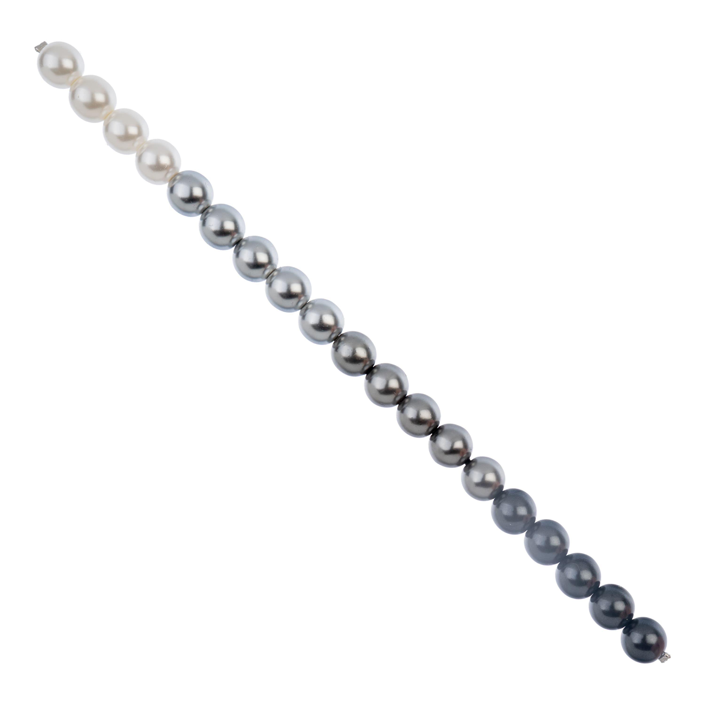 8mm Round Ombre Pearl Czech Glass Beads