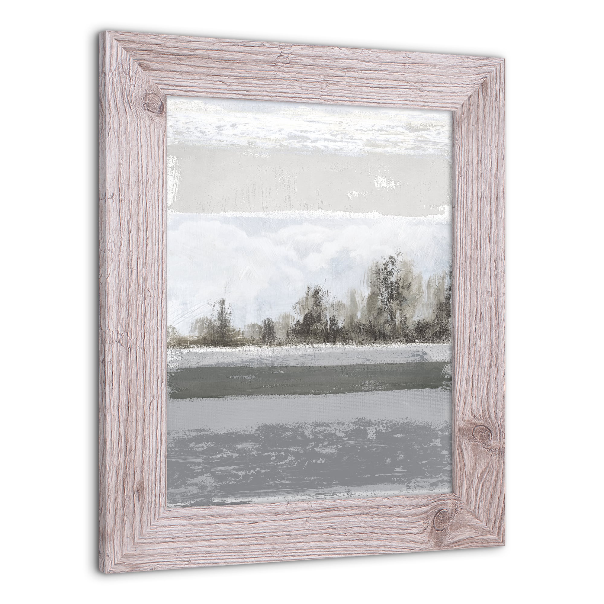 Abstract Landscape & Tranquil Water 11" x 14" Western Framed Print