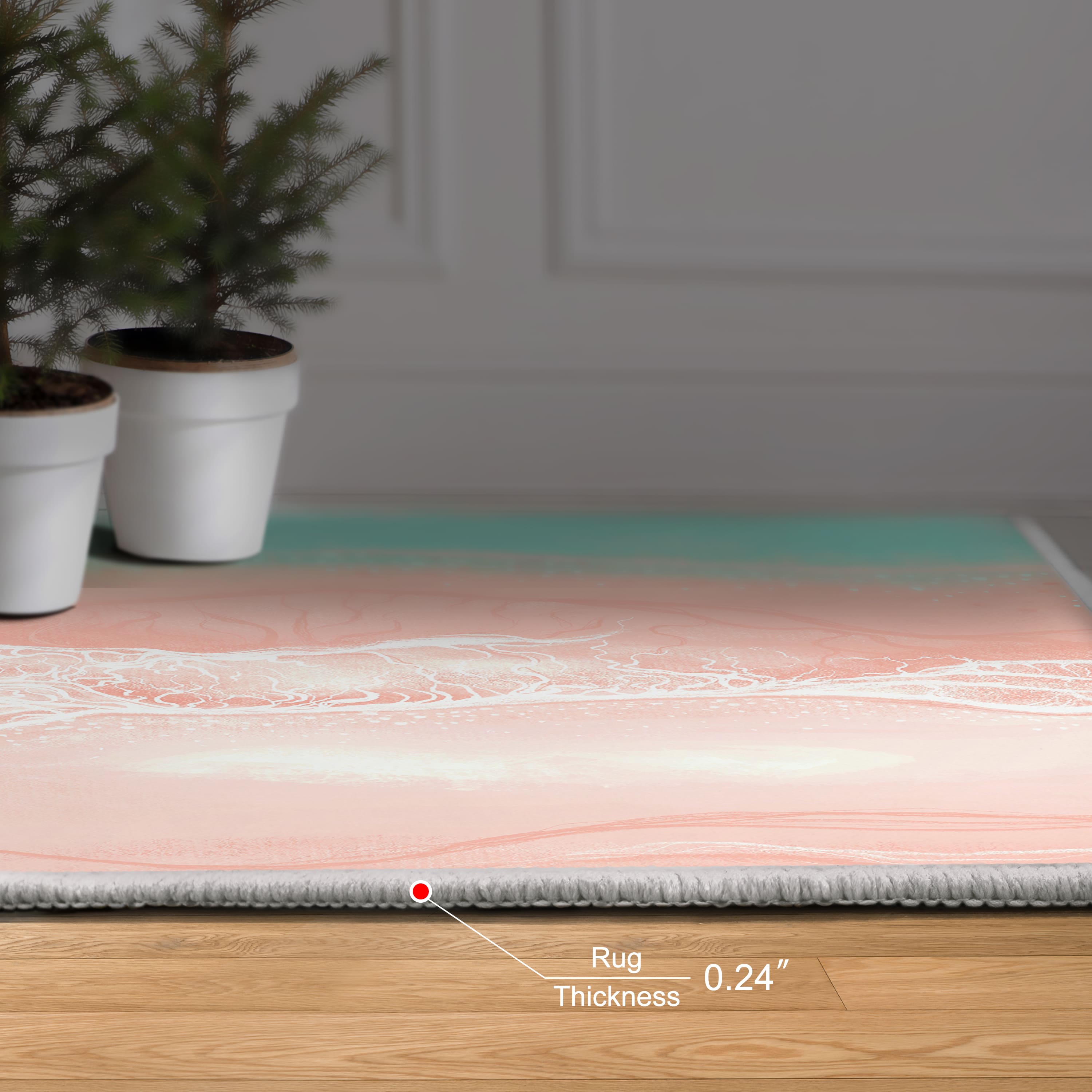 Empire Art Direct 5ft. x 7.5ft. Ethereal Shore I Tapis D'Art Washable Area Rug