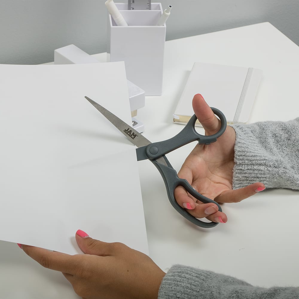 JAM Paper 8" Ergonomic Multi-Purpose Precision Scissors
