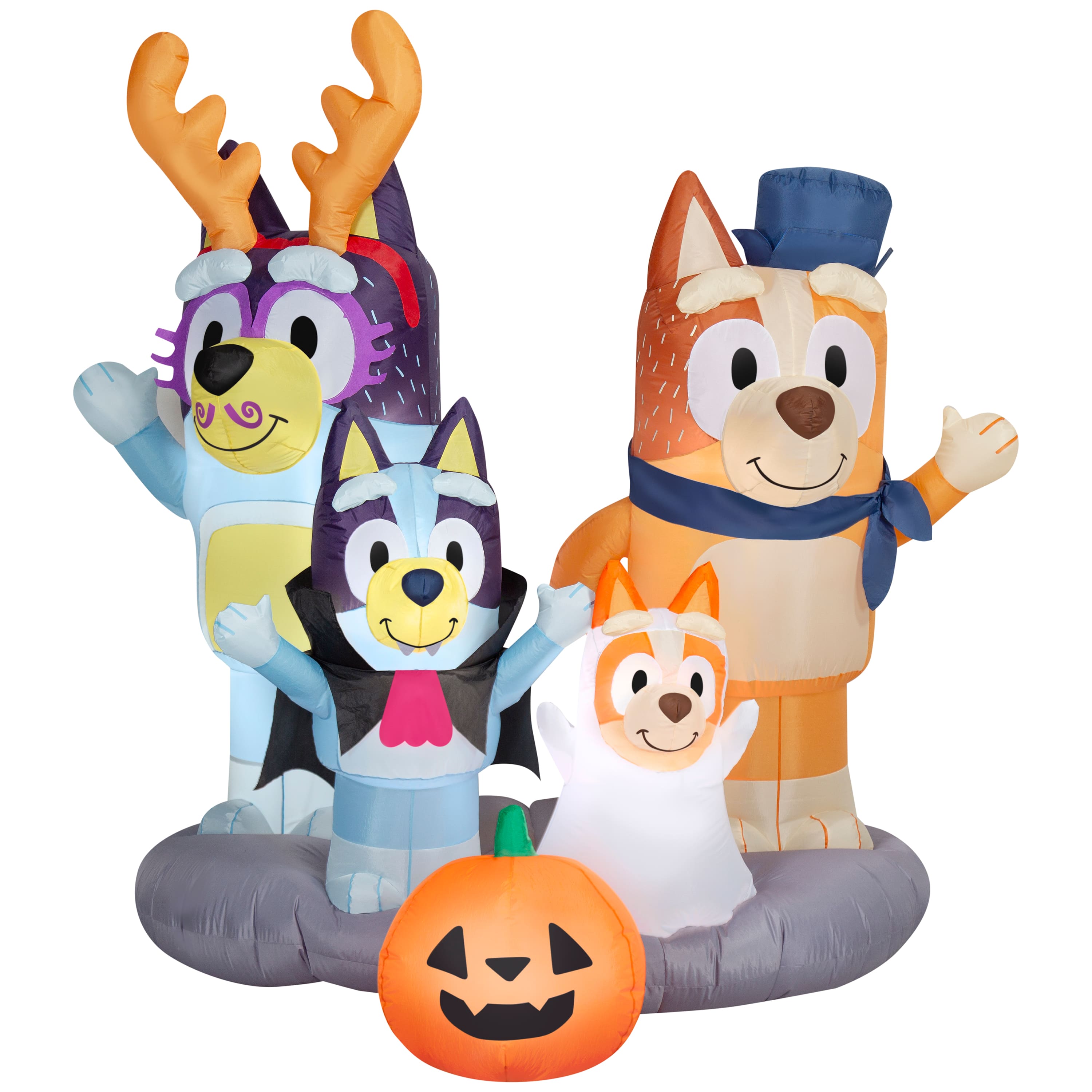 5.5ft. Airblown® Inflatable Halloween Bluey & Family Scene