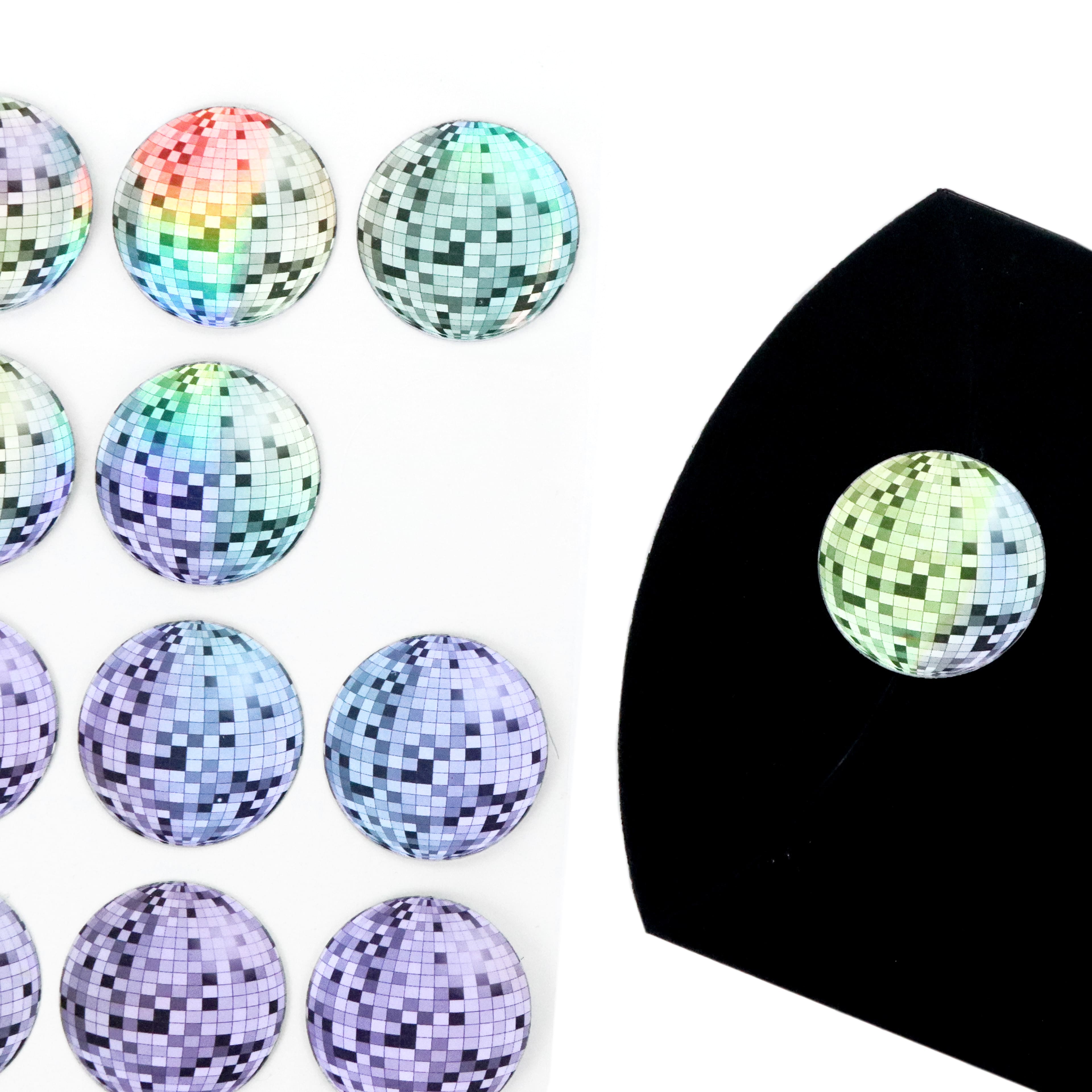 Holographic Silver Discoball Stickers by Recollections™