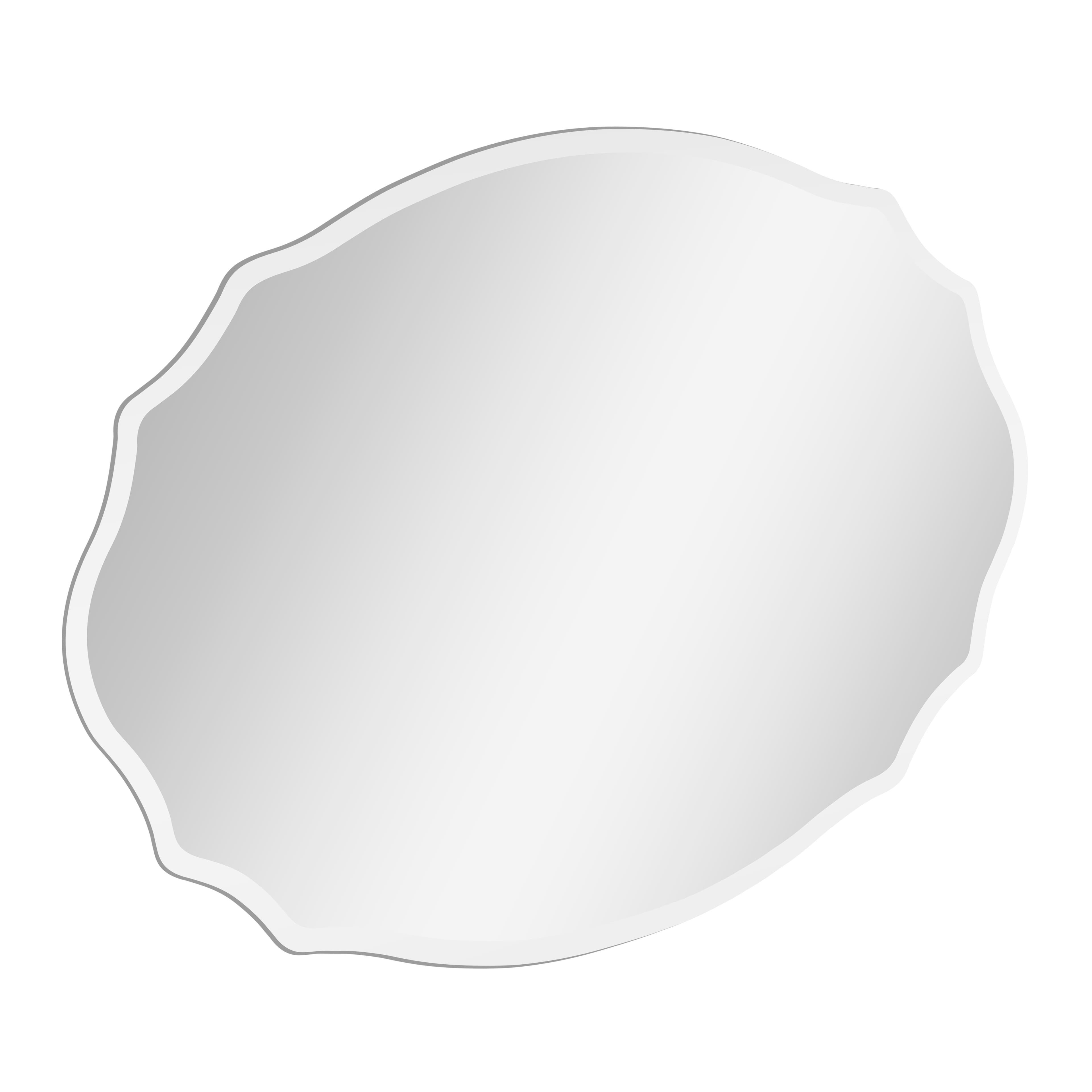 16" x 24" Oval Frameless Decorative Mirror by Ashland®