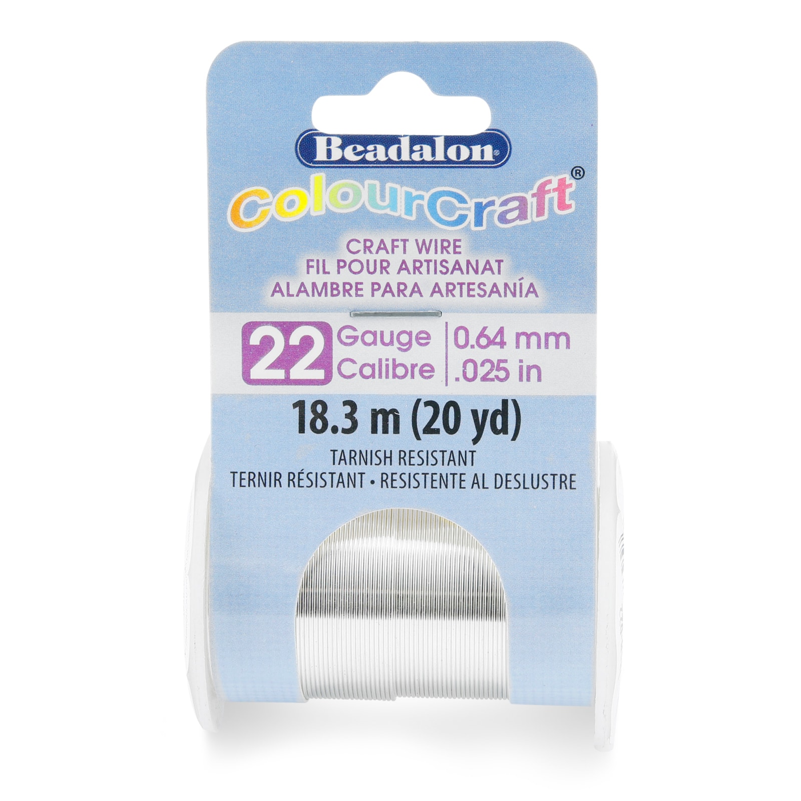 Beadalon® ColourCraft® 22 Gauge Tarnish Resistant Silver Plated Wire