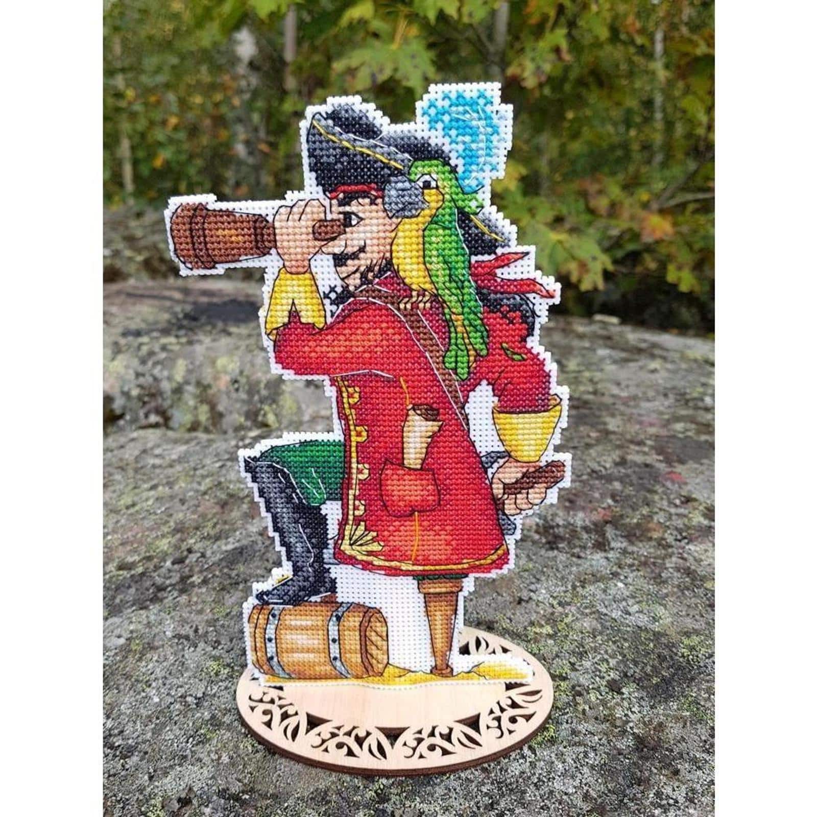 MP Studia Brave Pirate Plastic Canvas Counted Cross Stitch Kit