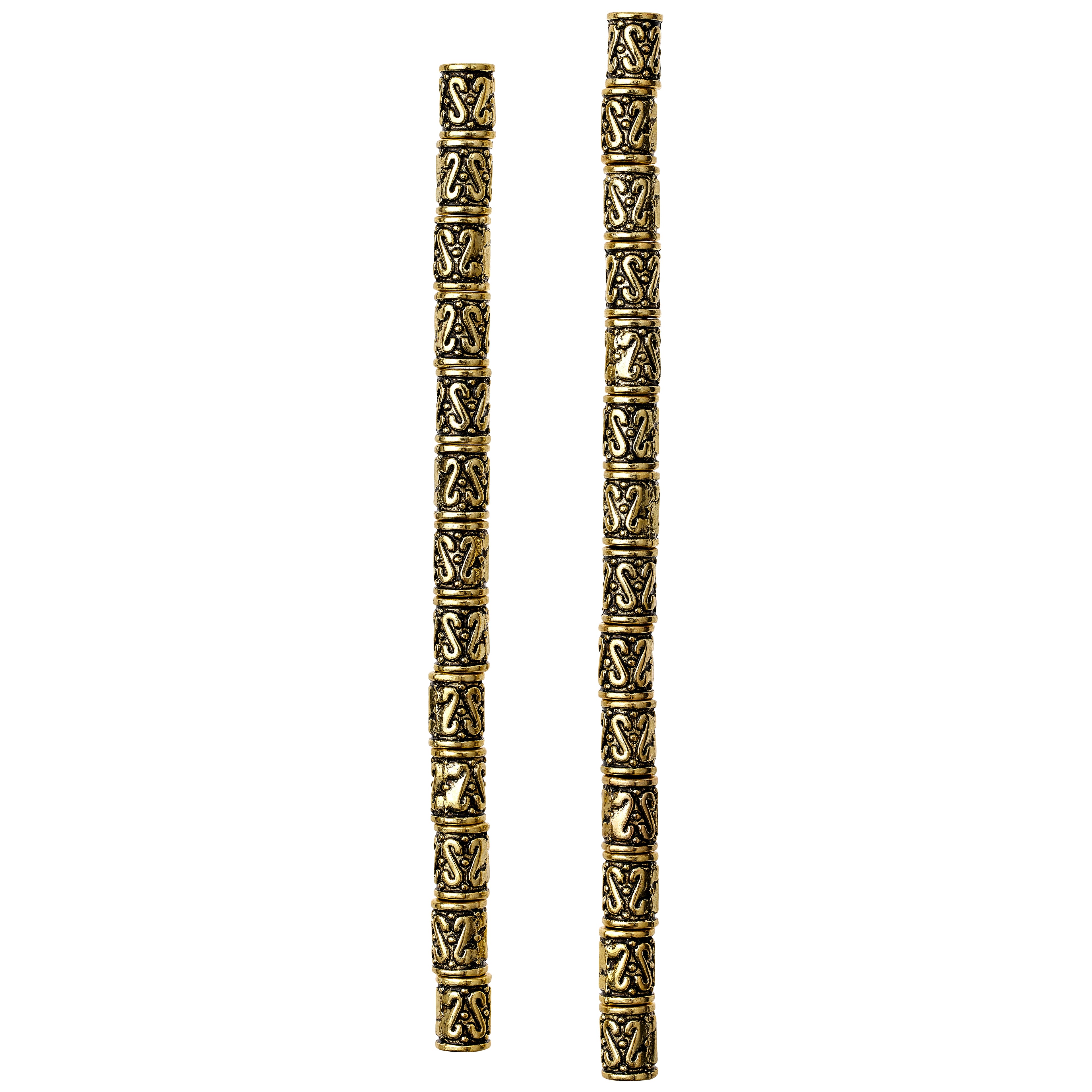 Gold Tube Metal Beads, 8mm by Bead Landing™